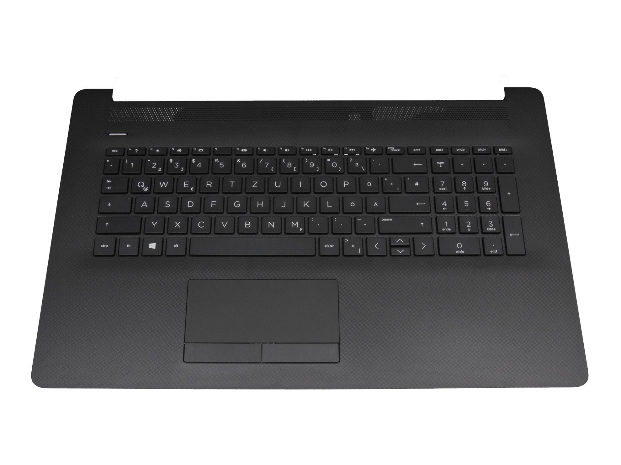HP HPM17K5 Rev. A01 Tastatur inkl. Topcase DE (deutsch) schwarz/schwarz (PTP/DVD)
