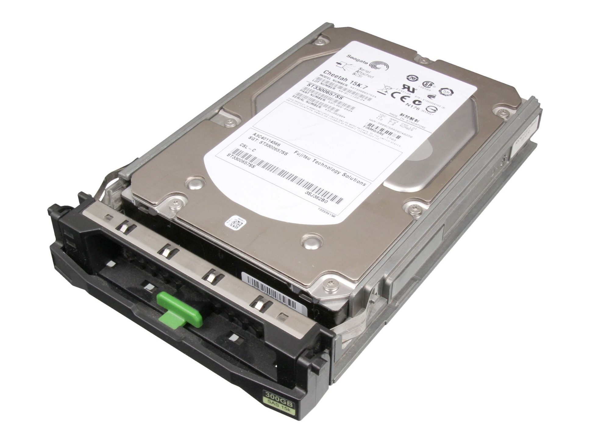 Fujitsu A3C40114566 Server Festplatte HDD 300GB (3,5 Zoll / 8,9 cm) SAS II (6 Gb/s) 15K inkl. Hot-Plug Gebraucht