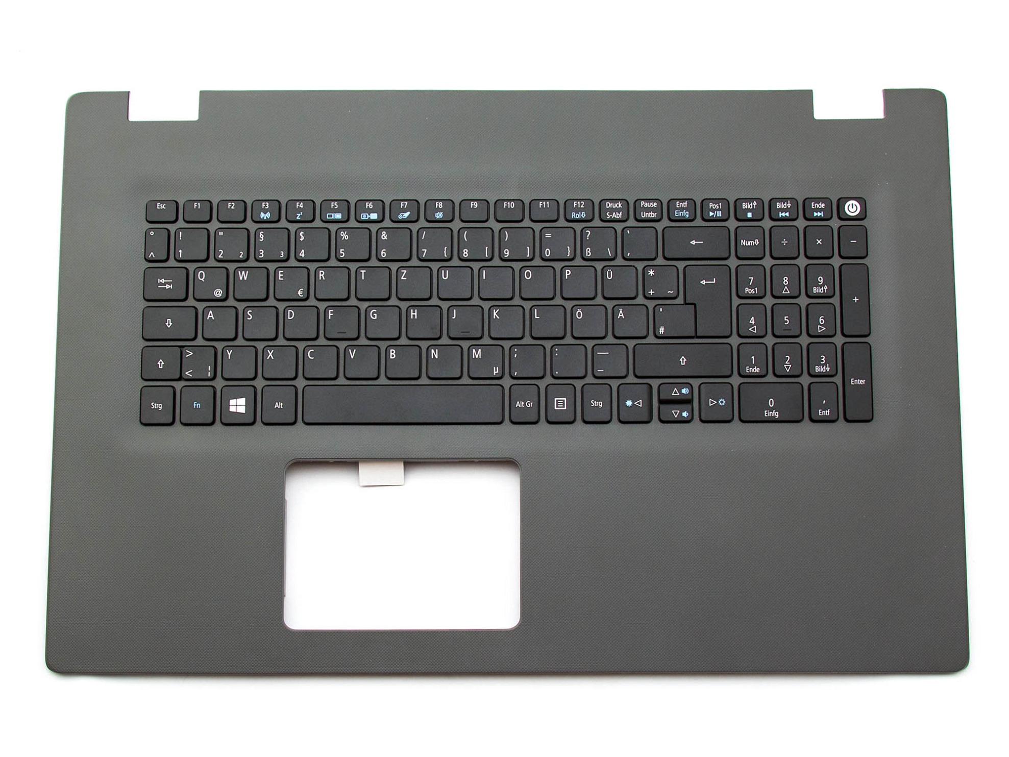 Acer PK131FZ1A10 Tastatur inkl. Topcase DE (deutsch) schwarz/grau