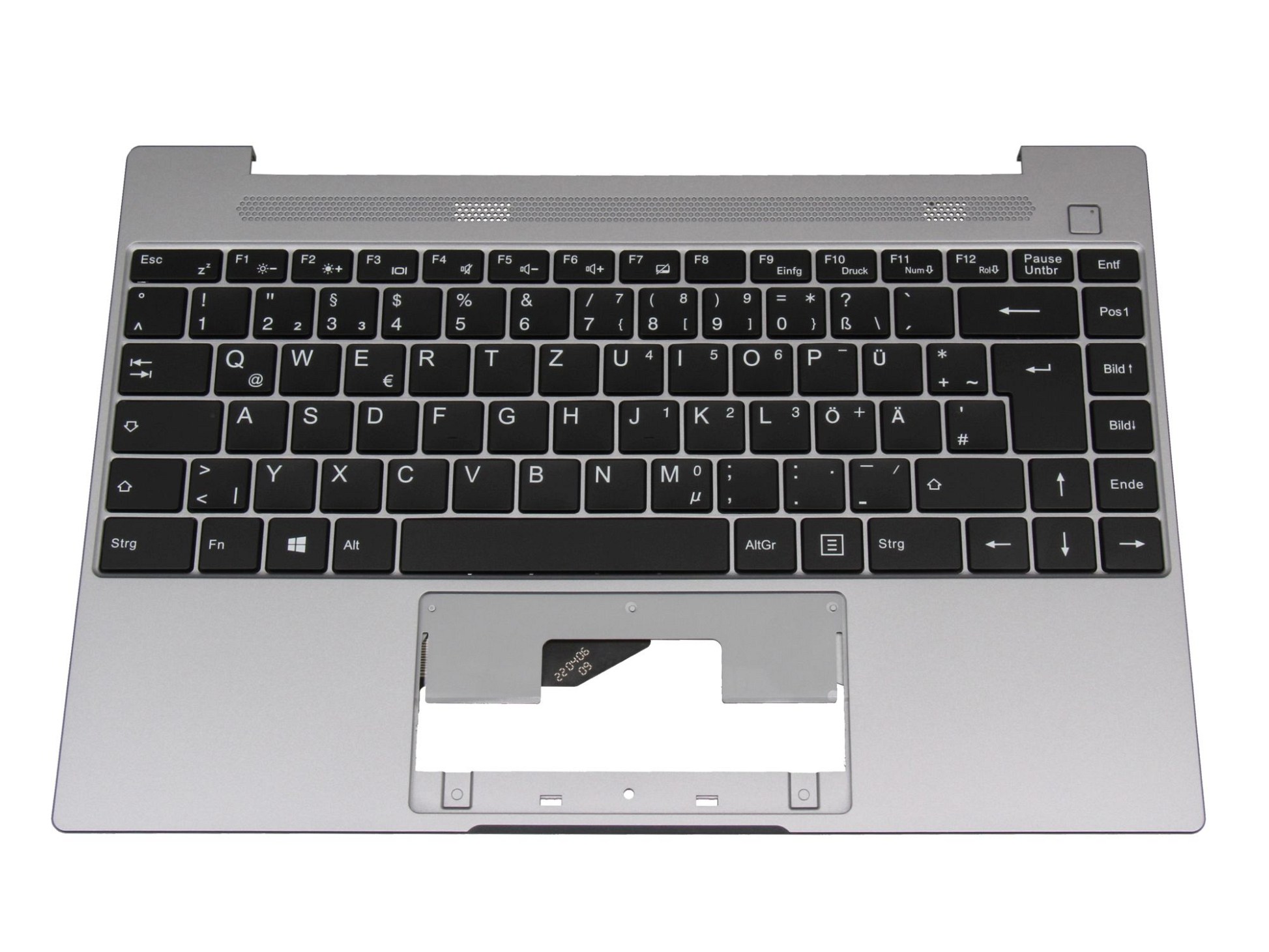 Medion 40075128 Tastatur inkl. Topcase DE (deutsch) schwarz/grau