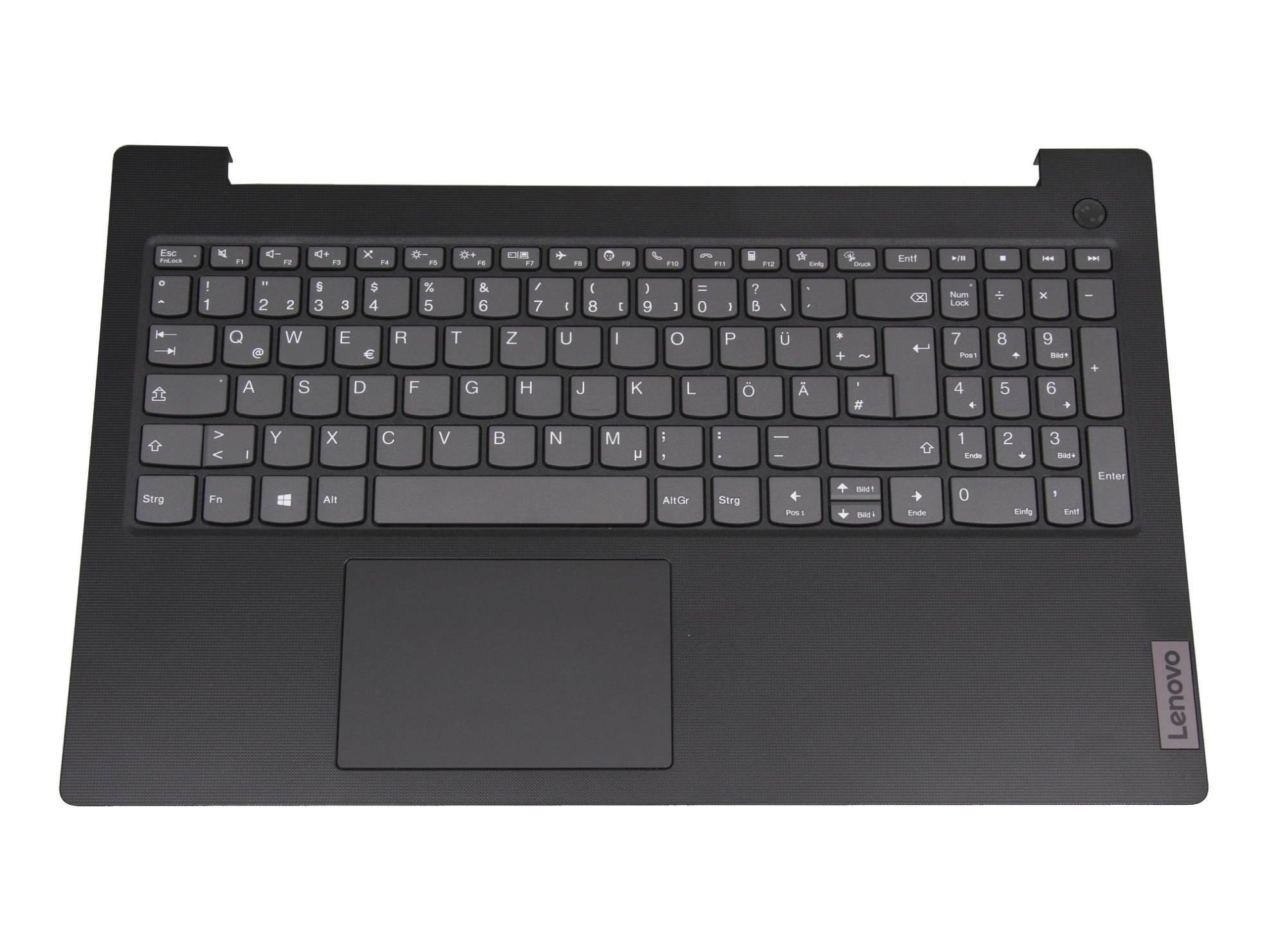 Lenovo PR5S-GR Tastatur inkl. Topcase DE (deutsch) grau/schwarz