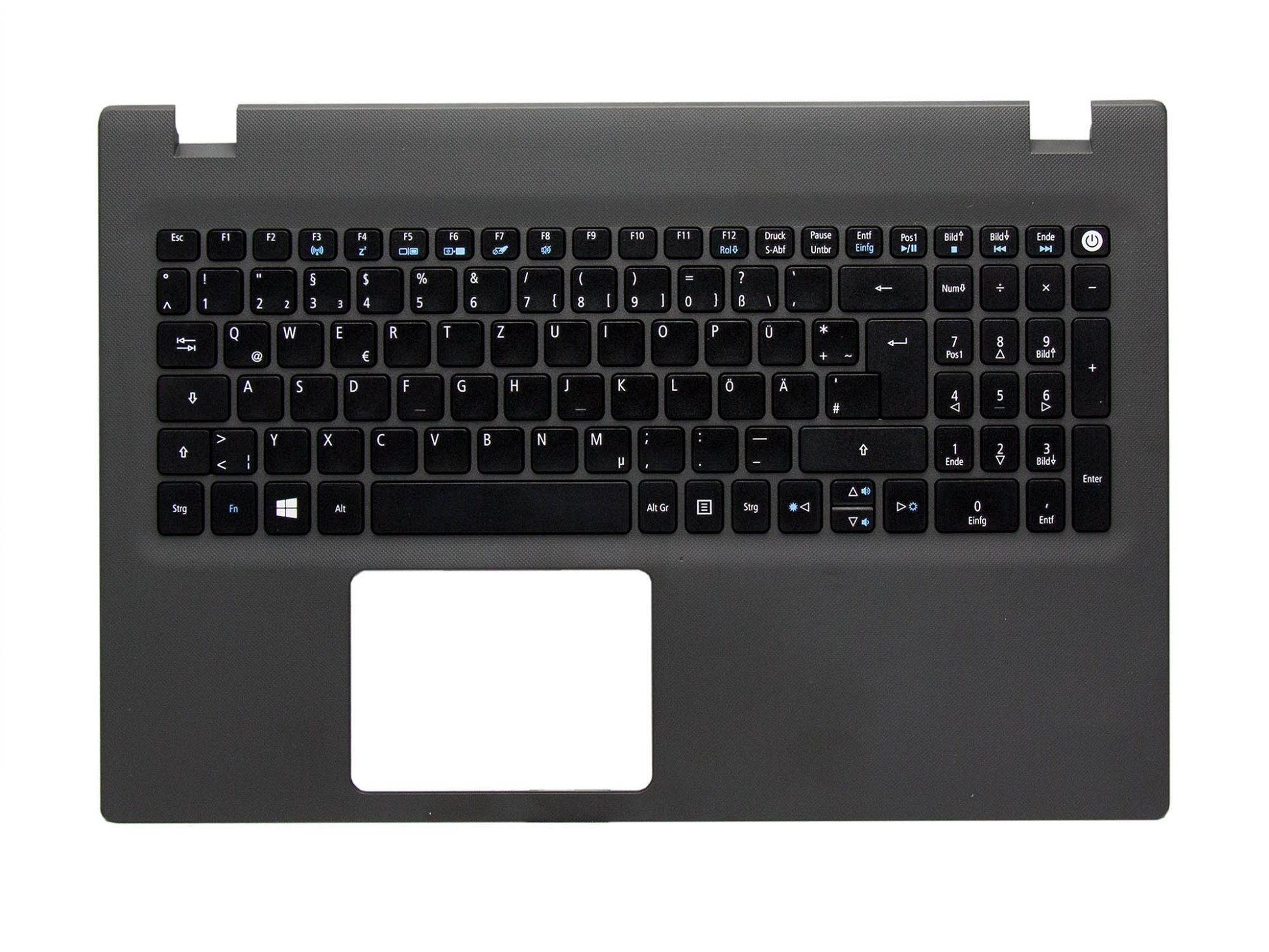 Acer NKI151300J Tastatur inkl. Topcase DE (deutsch) schwarz/grau