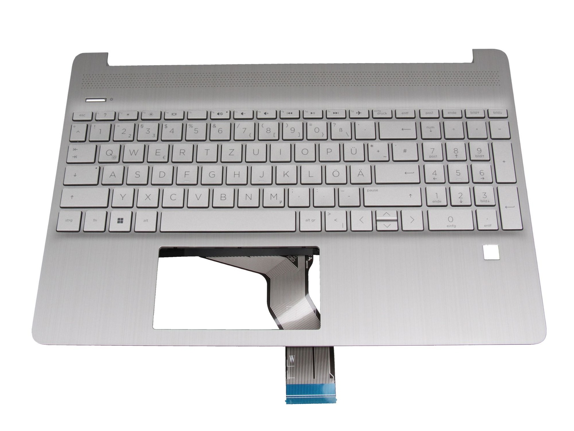 HP SP5CD336FZ4X Tastatur inkl. Topcase DE (deutsch) silber/silber