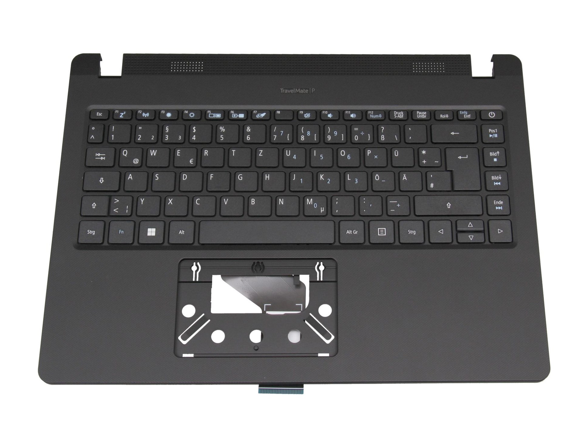 Acer 39F08047601 Tastatur inkl. Topcase DE (deutsch) schwarz/schwarz