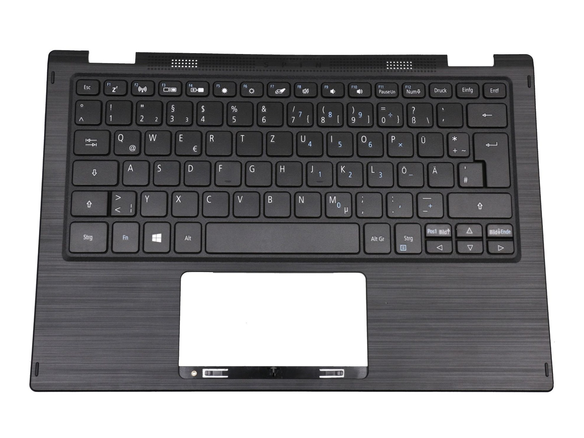 Acer 6BH0UN8020 Tastatur inkl. Topcase DE (deutsch) schwarz/schwarz