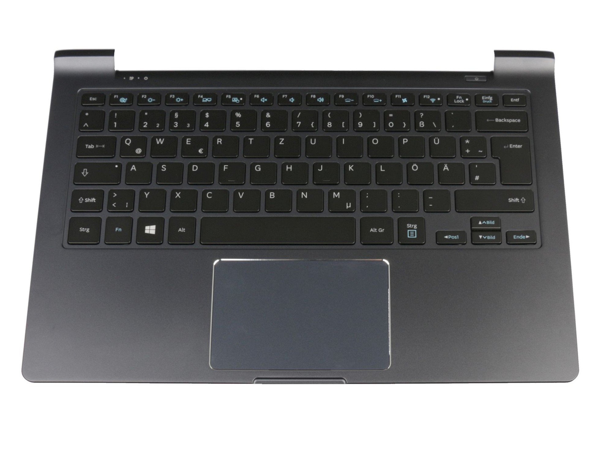 Samsung BA96-06410C Tastatur inkl. Topcase DE (deutsch) schwarz/schwarz mit Backlight