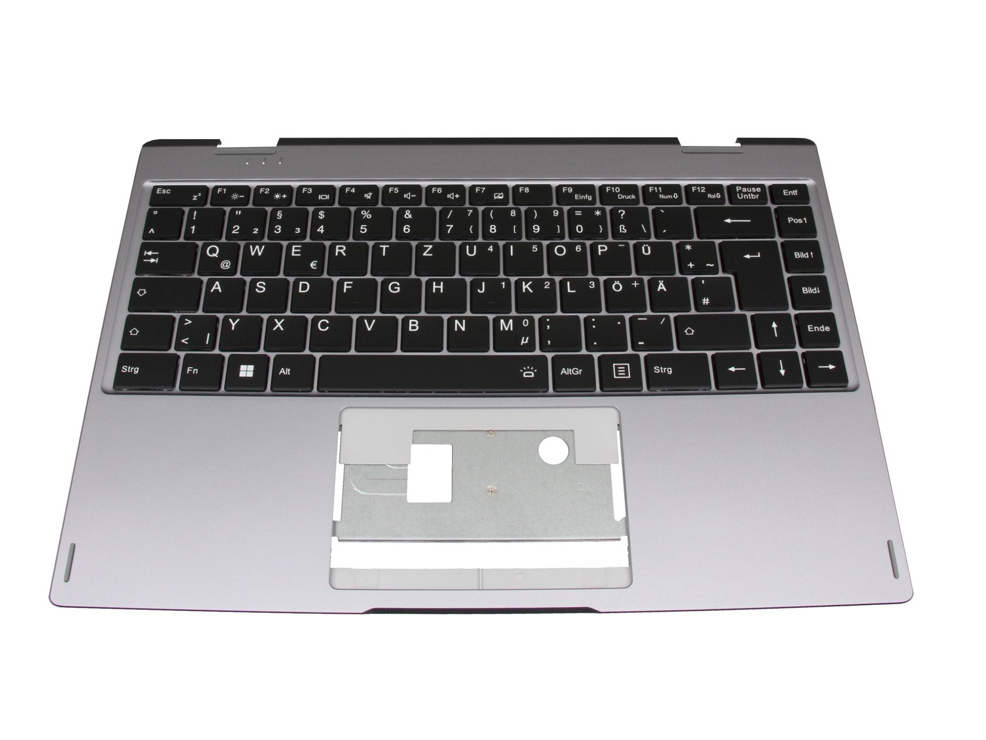 Medion 40082281 Tastatur inkl. Topcase DE (deutsch) schwarz/grau mit Backlight