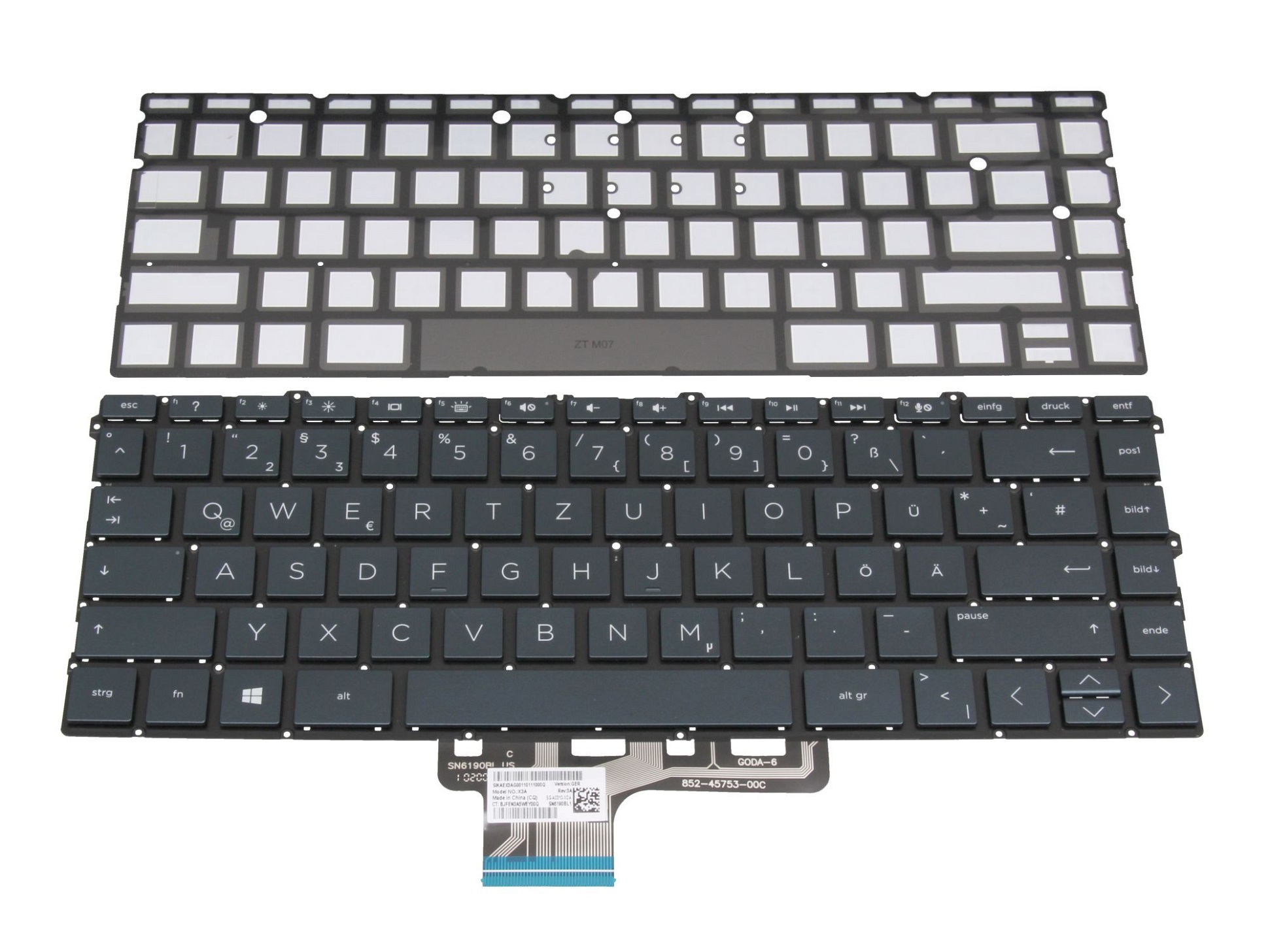 HP SN6190BL1 Tastatur DE (deutsch) schwarz mit Backlight