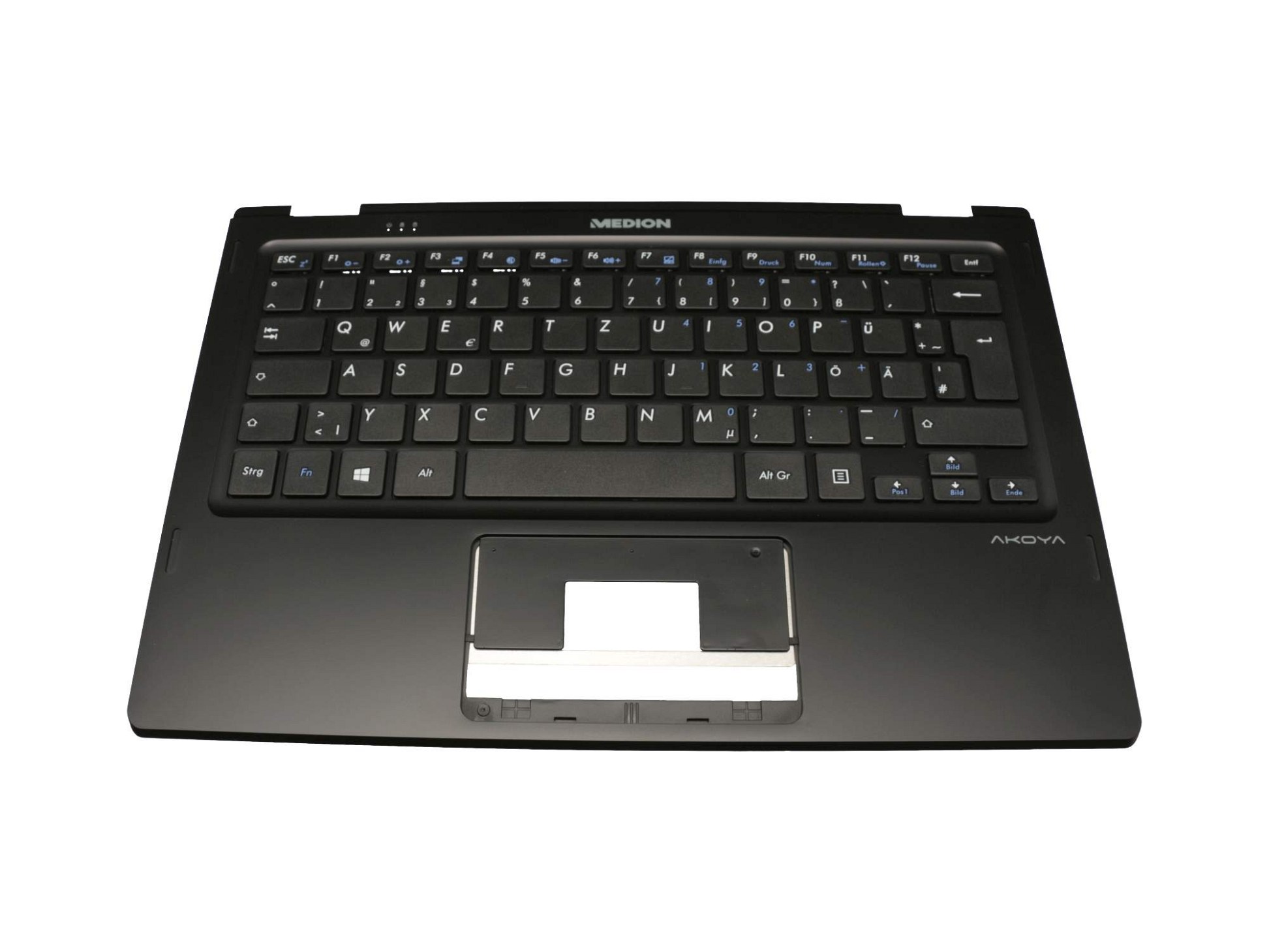 Medion 40065913 Tastatur inkl. Topcase DE (deutsch) schwarz/schwarz