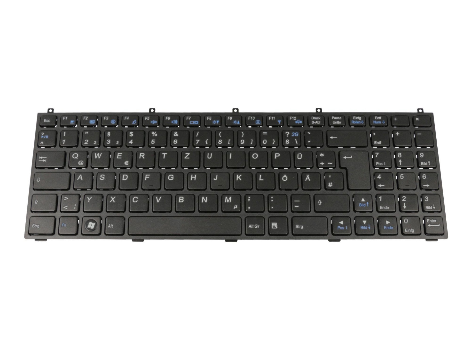 TW765G Tastatur DE (deutsch) schwarz/grau