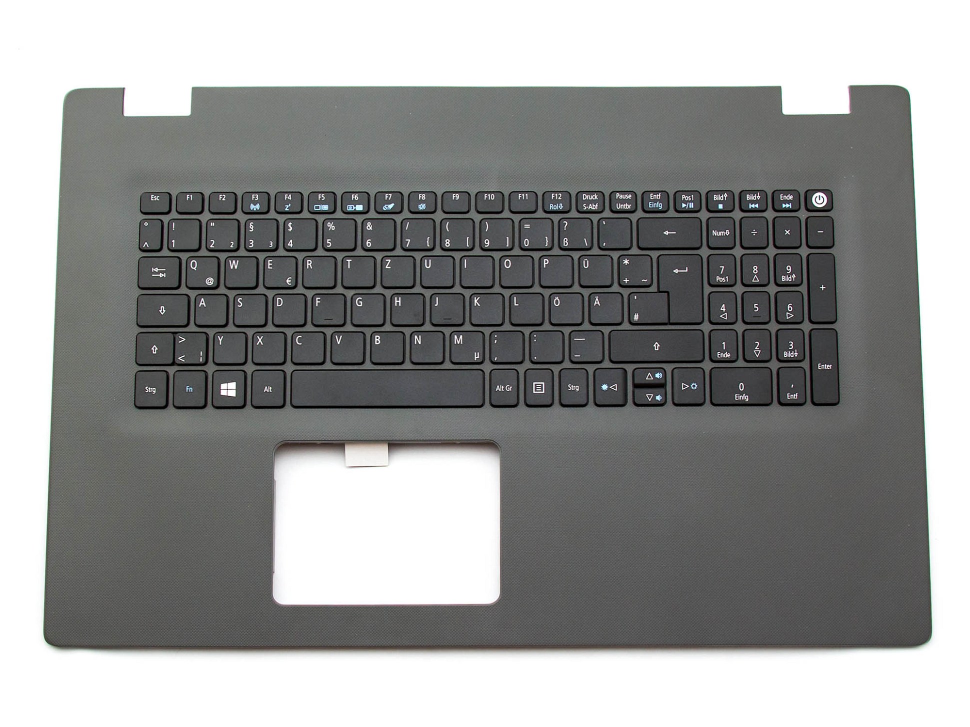 Acer 55105548K201 Tastatur inkl. Topcase DE (deutsch) schwarz/grau