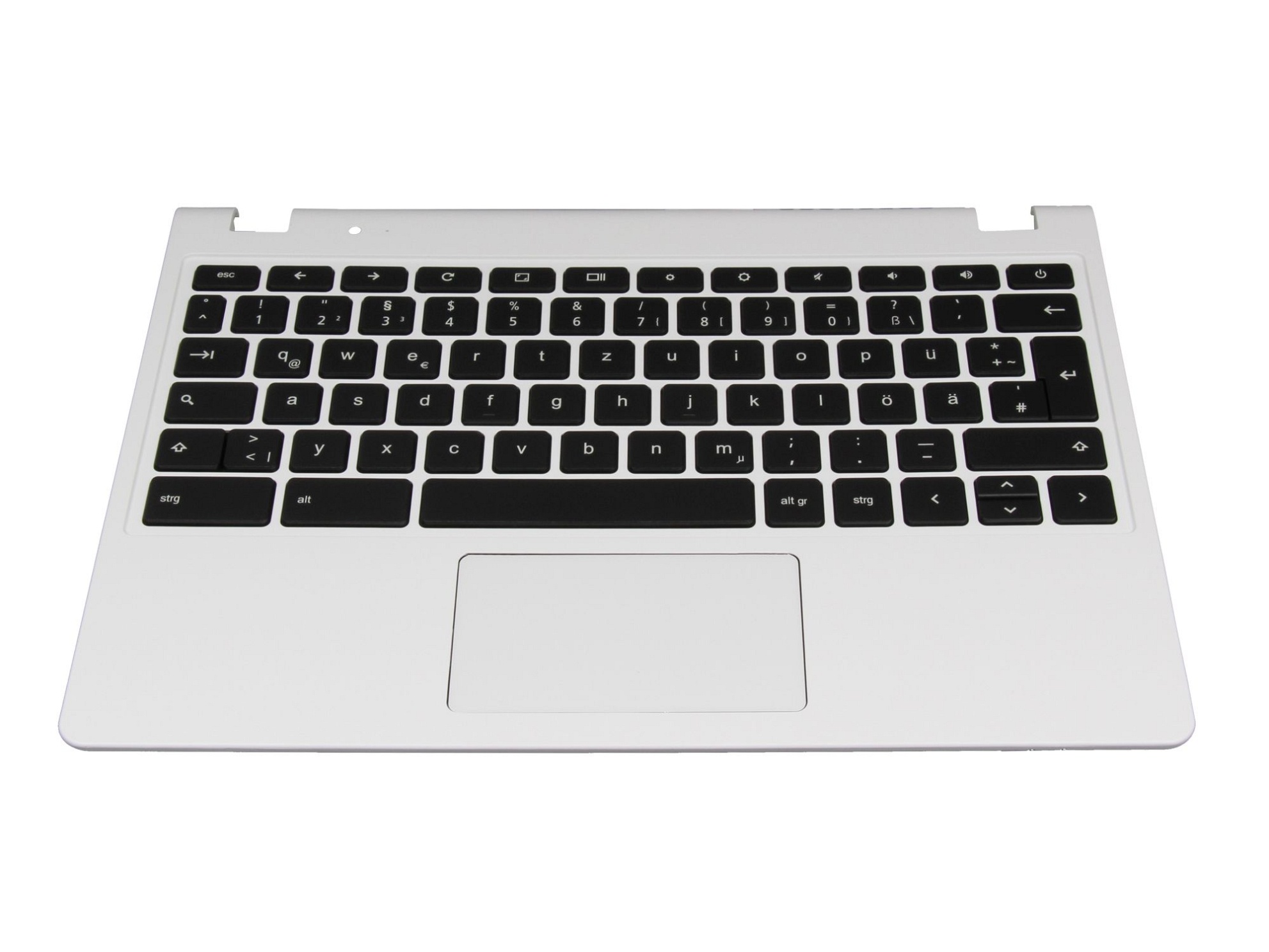Acer EAZHN001020 Tastatur inkl. Topcase DE (deutsch) schwarz/weiß
