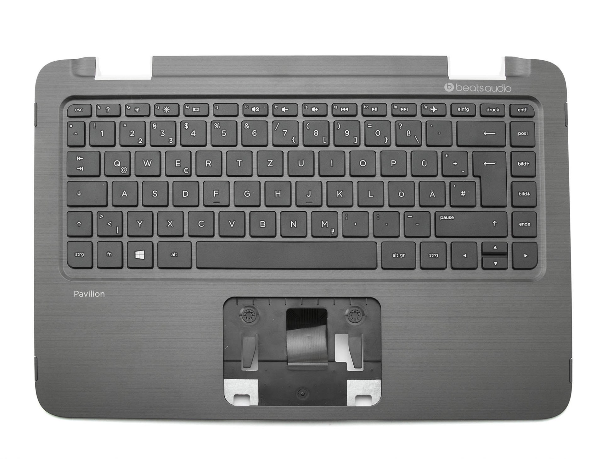 HP EAY62004010PC Tastatur inkl. Topcase DE (deutsch) schwarz/schwarz