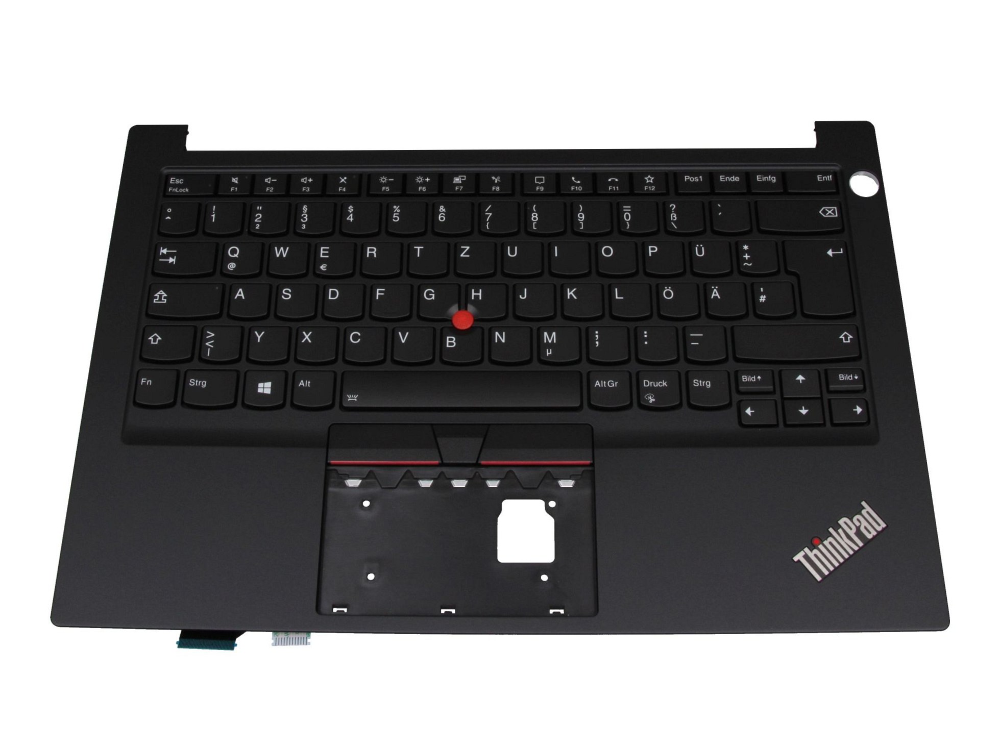 Lenovo 5M10Z27370 Tastatur inkl. Topcase DE (deutsch) schwarz/schwarz mit Backlight und Mouse-Stick
