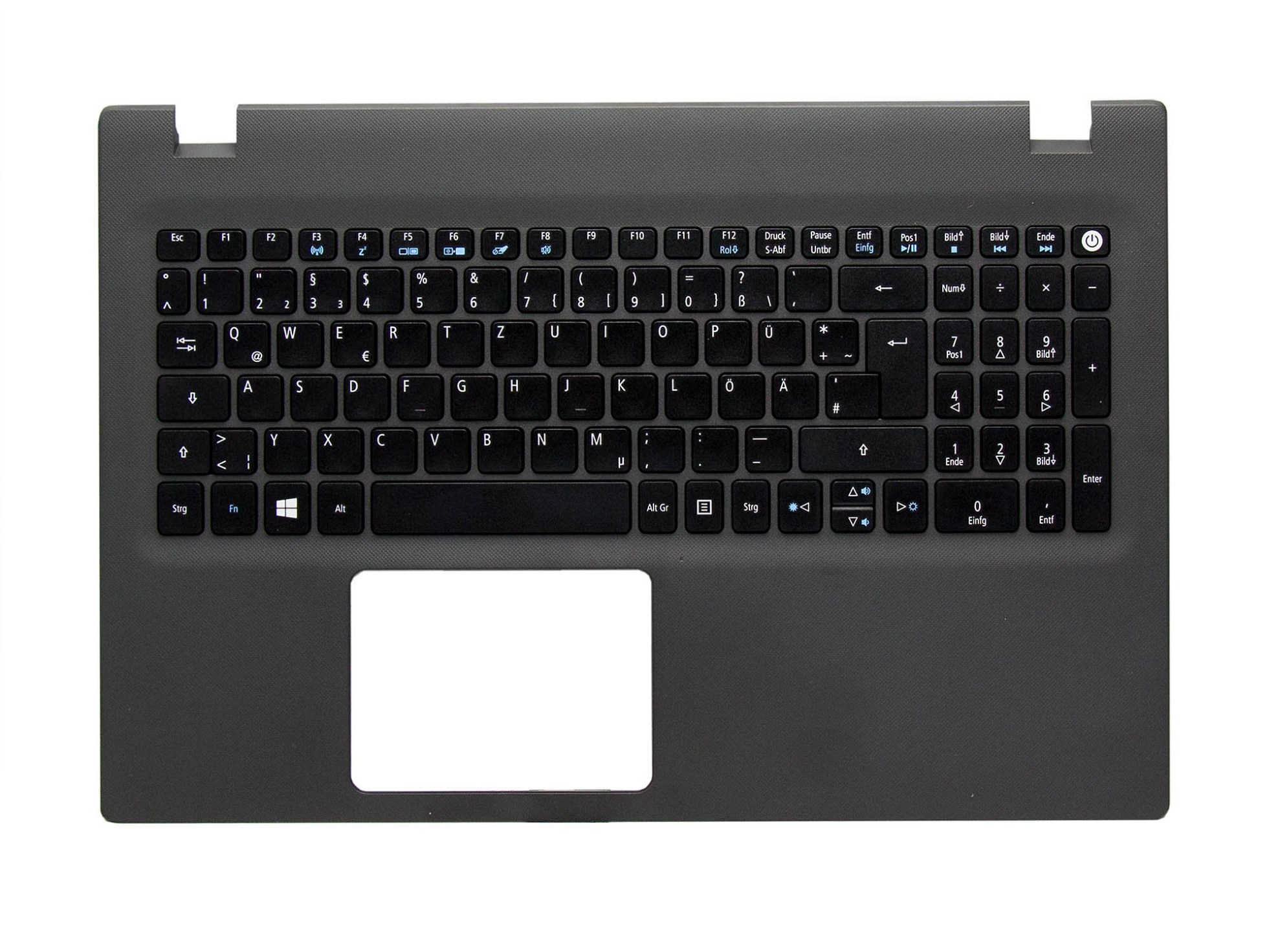 Acer NKI151S00J Tastatur inkl. Topcase DE (deutsch) schwarz/grau