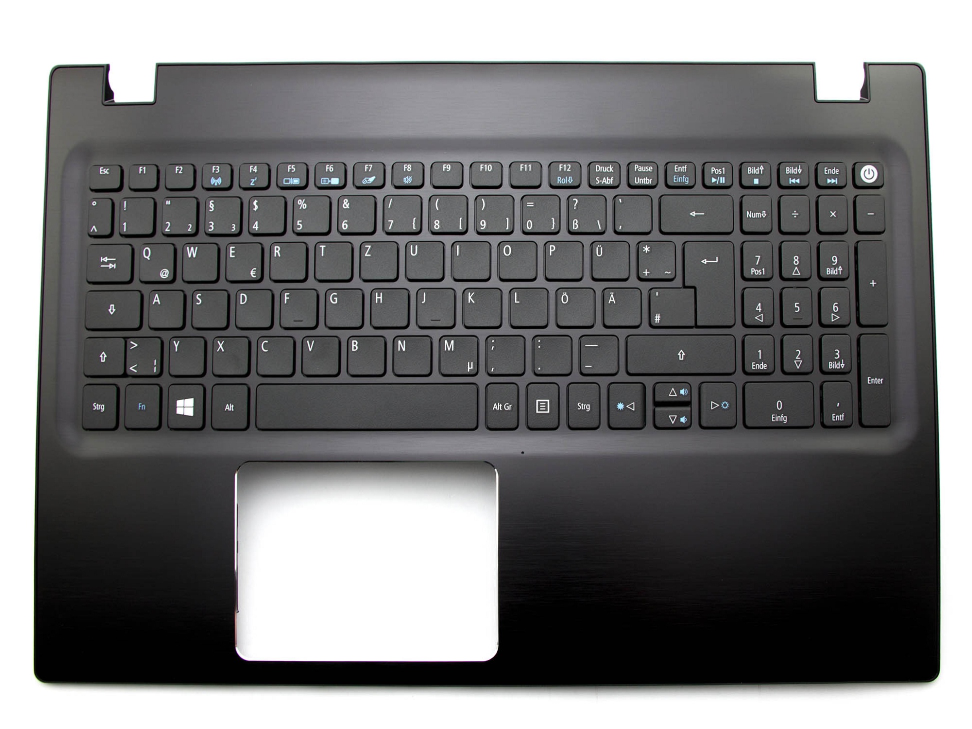 Acer AEZRTG00010 Tastatur inkl. Topcase DE (deutsch) schwarz/schwarz