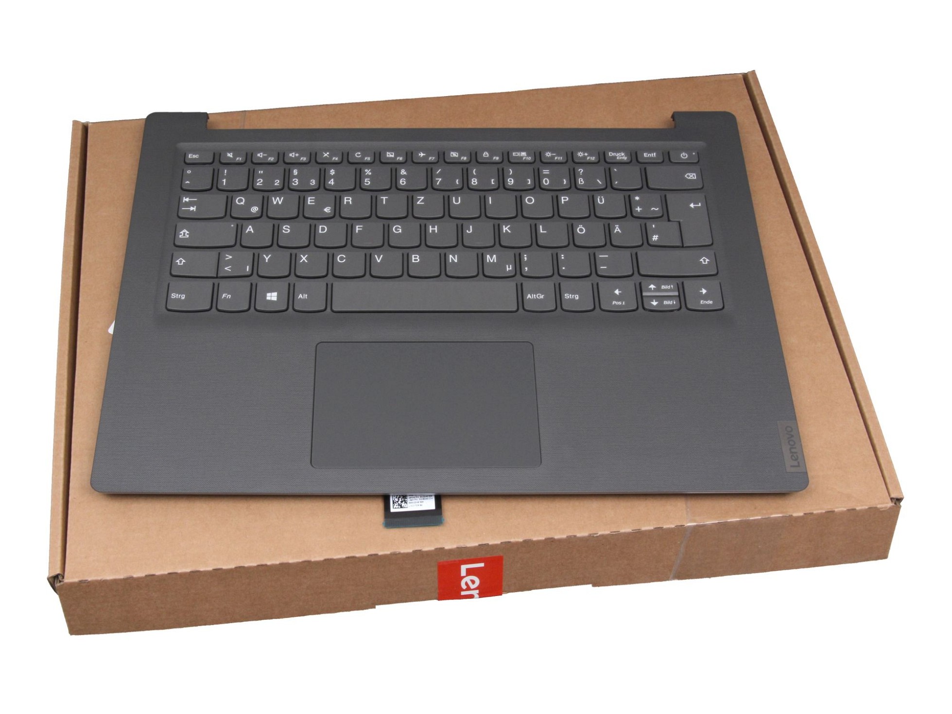 Lenovo PC4CP GR Tastatur inkl. Topcase DE (deutsch) grau/grau