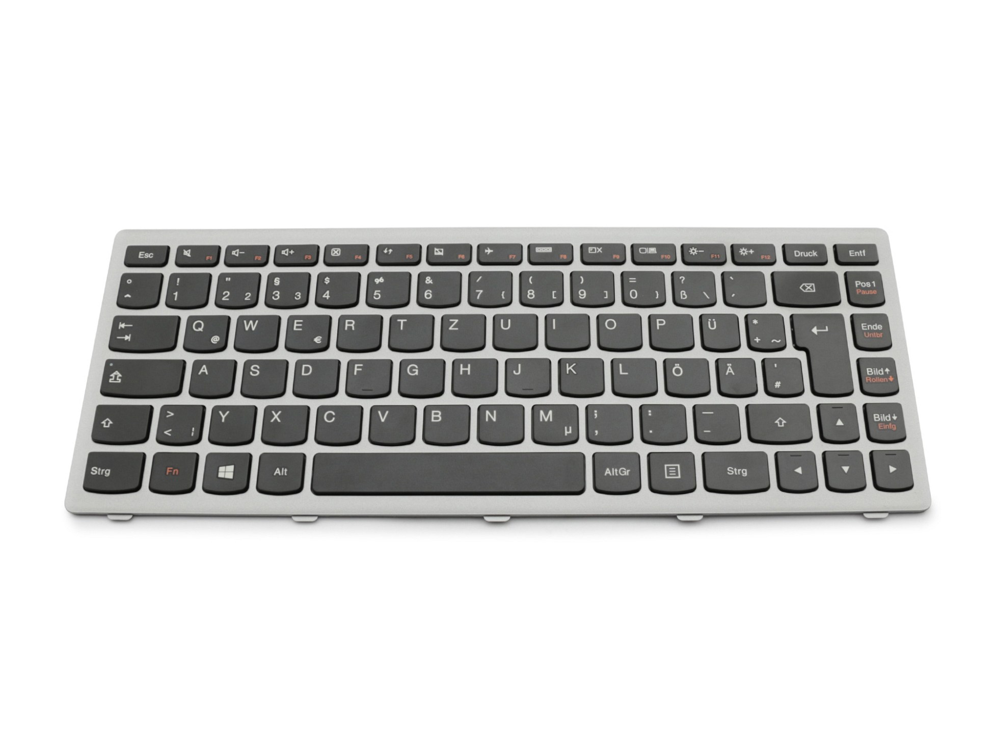 Lenovo MP-12U96D0-6863 Tastatur DE (deutsch) schwarz/grau