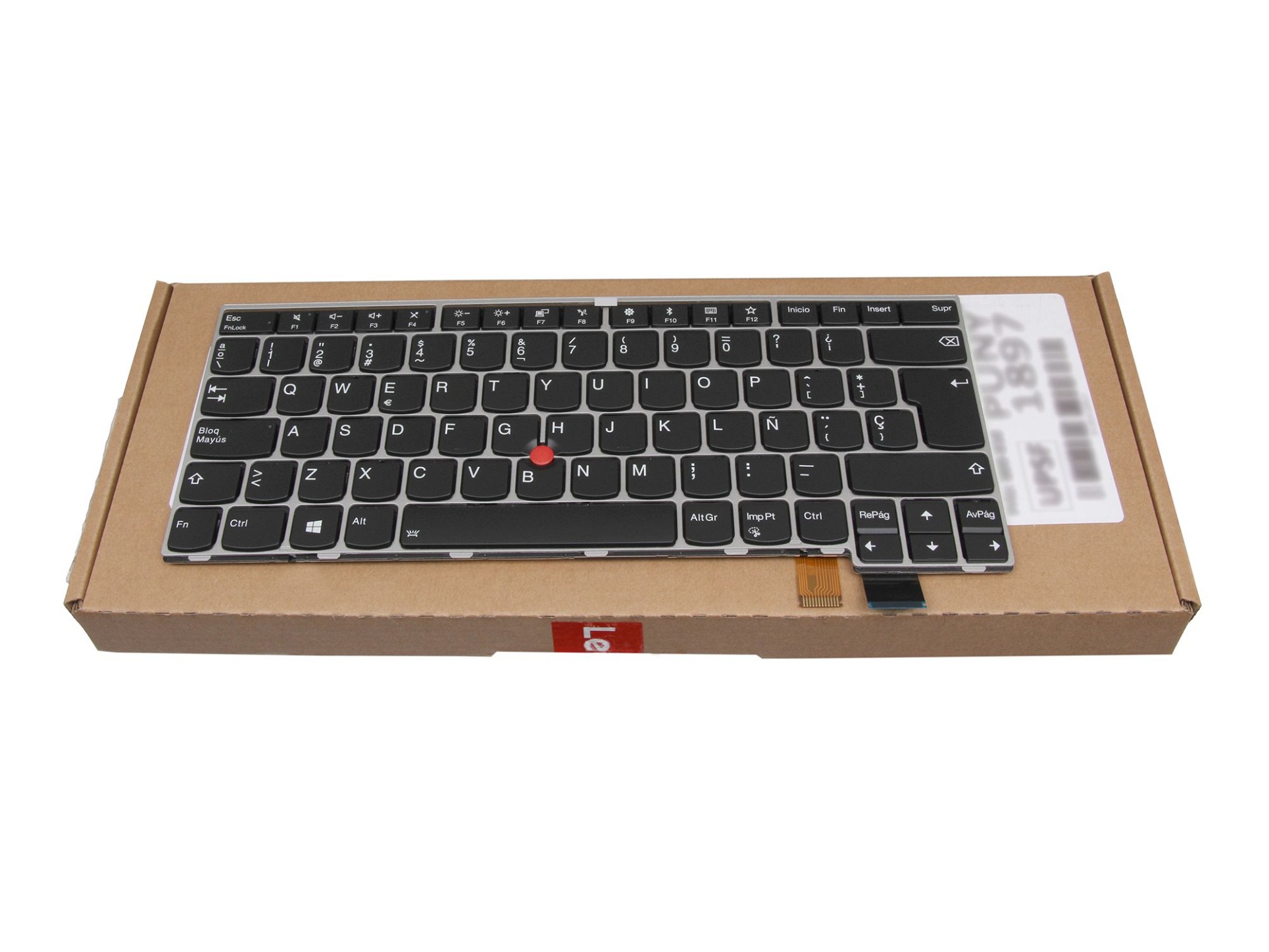 Lenovo SN20M26465 Tastatur SP (spanisch) schwarz mit Backlight und Mouse-Stick
