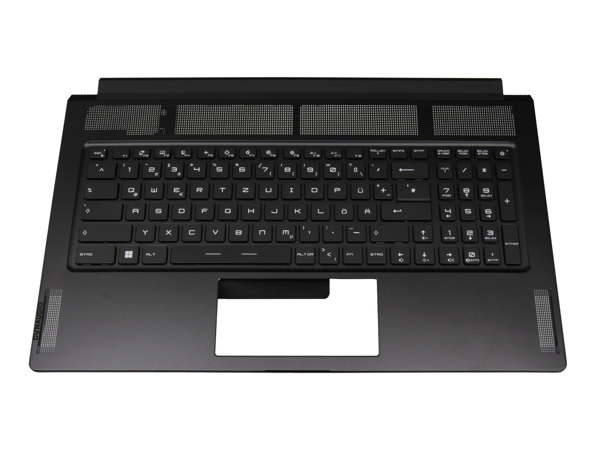 Sunrex V195122AK2 GR Tastatur inkl. Topcase DE (deutsch) schwarz/schwarz mit Backlight