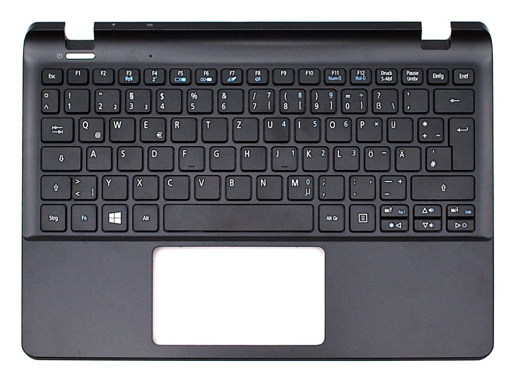 T0B115 Tastatur inkl. Topcase DE (deutsch) schwarz/schwarz