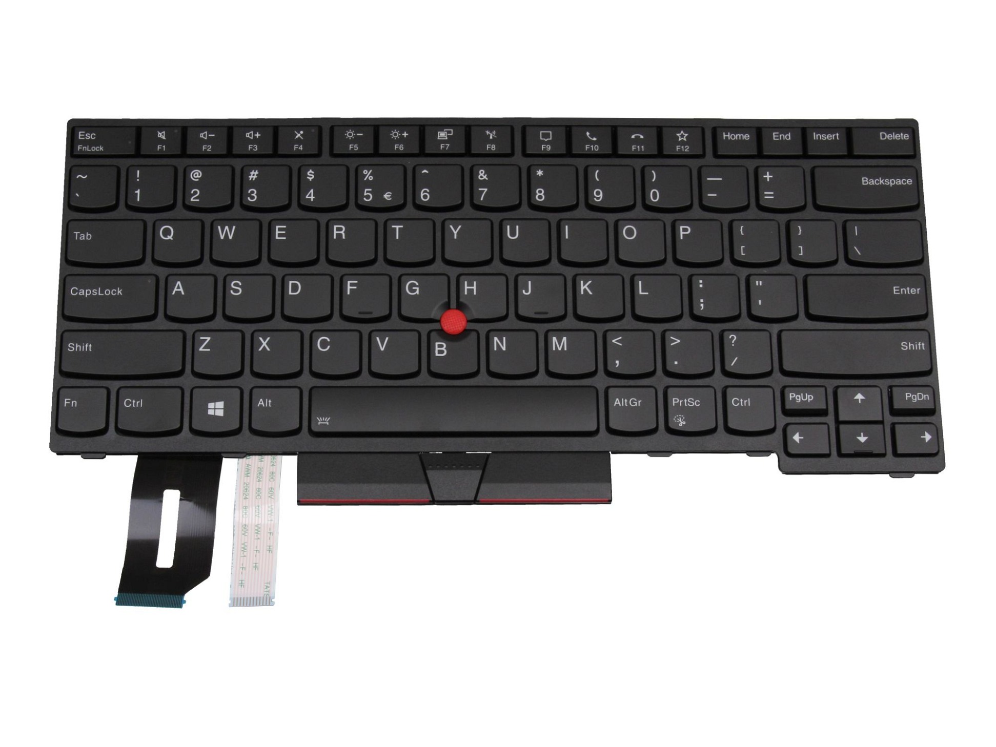 Lenovo 5N20V44217 Tastatur US (englisch) schwarz/schwarz mit Backlight und Mouse-Stick