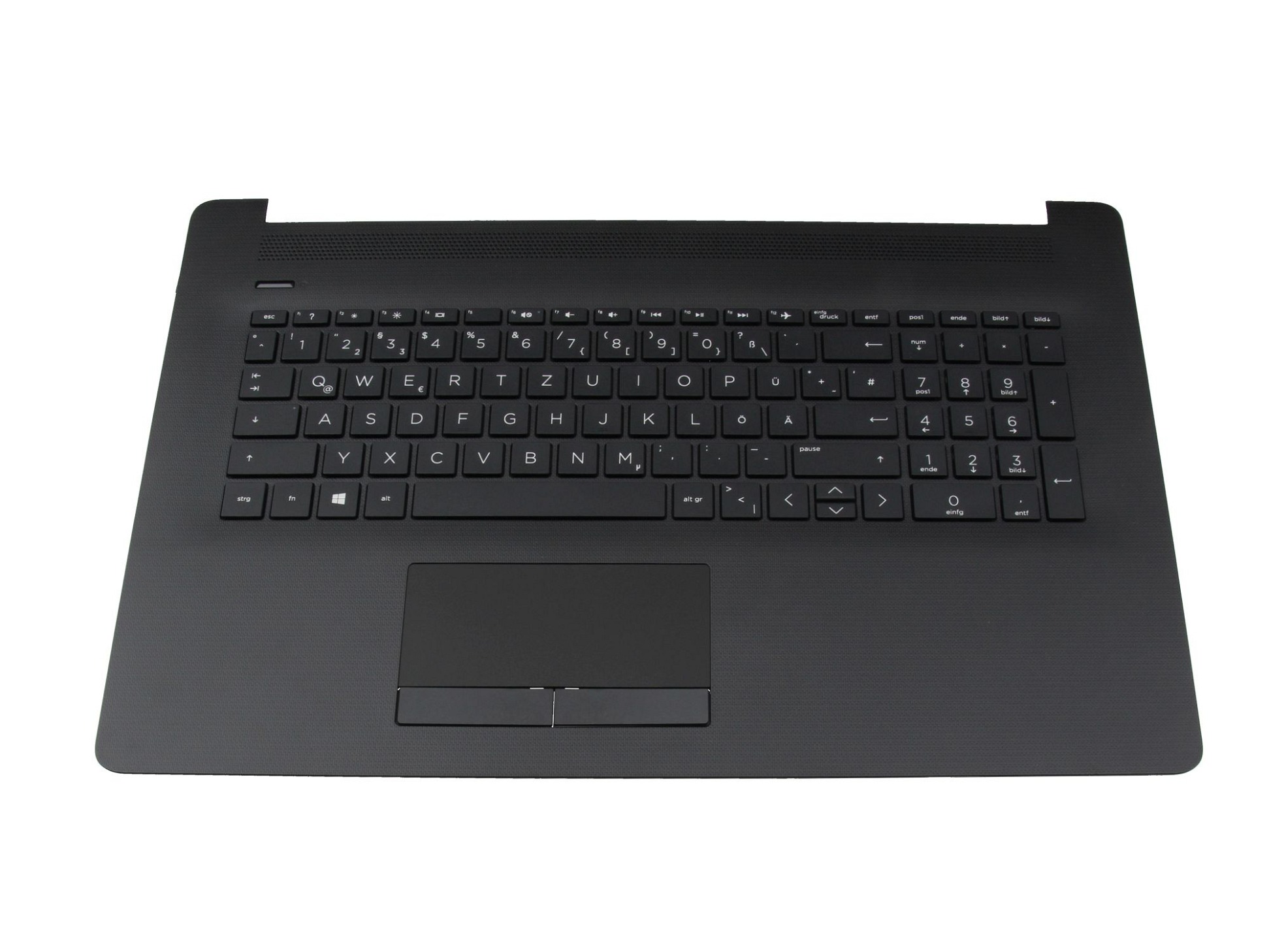 HP 6070B138101 Tastatur inkl. Topcase DE (deutsch) schwarz/schwarz (mit TP/DVD, Oberflächenstruktur "Diamond")