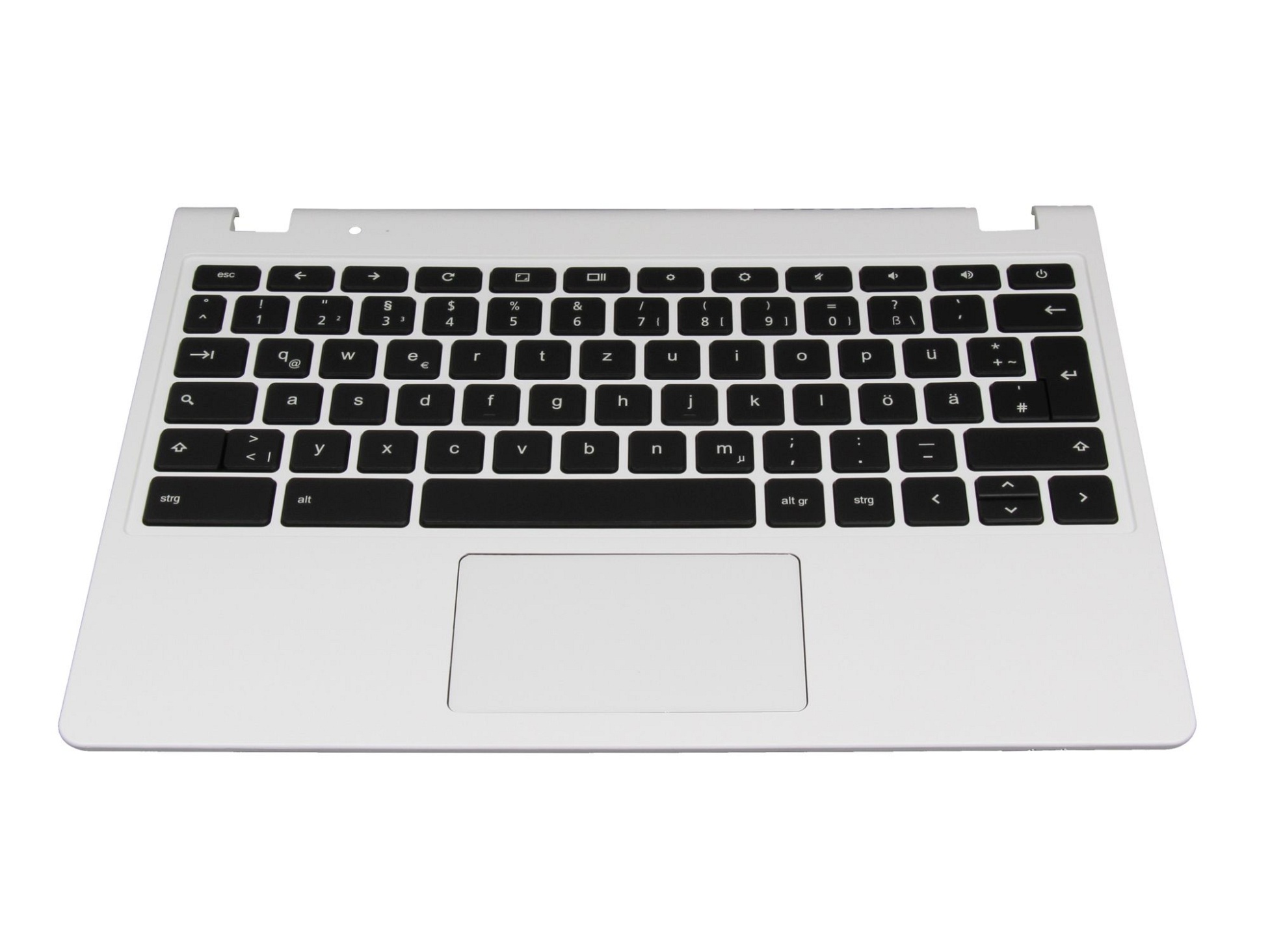 Acer NSK-RA0SQ 0G Tastatur inkl. Topcase DE (deutsch) schwarz/weiß