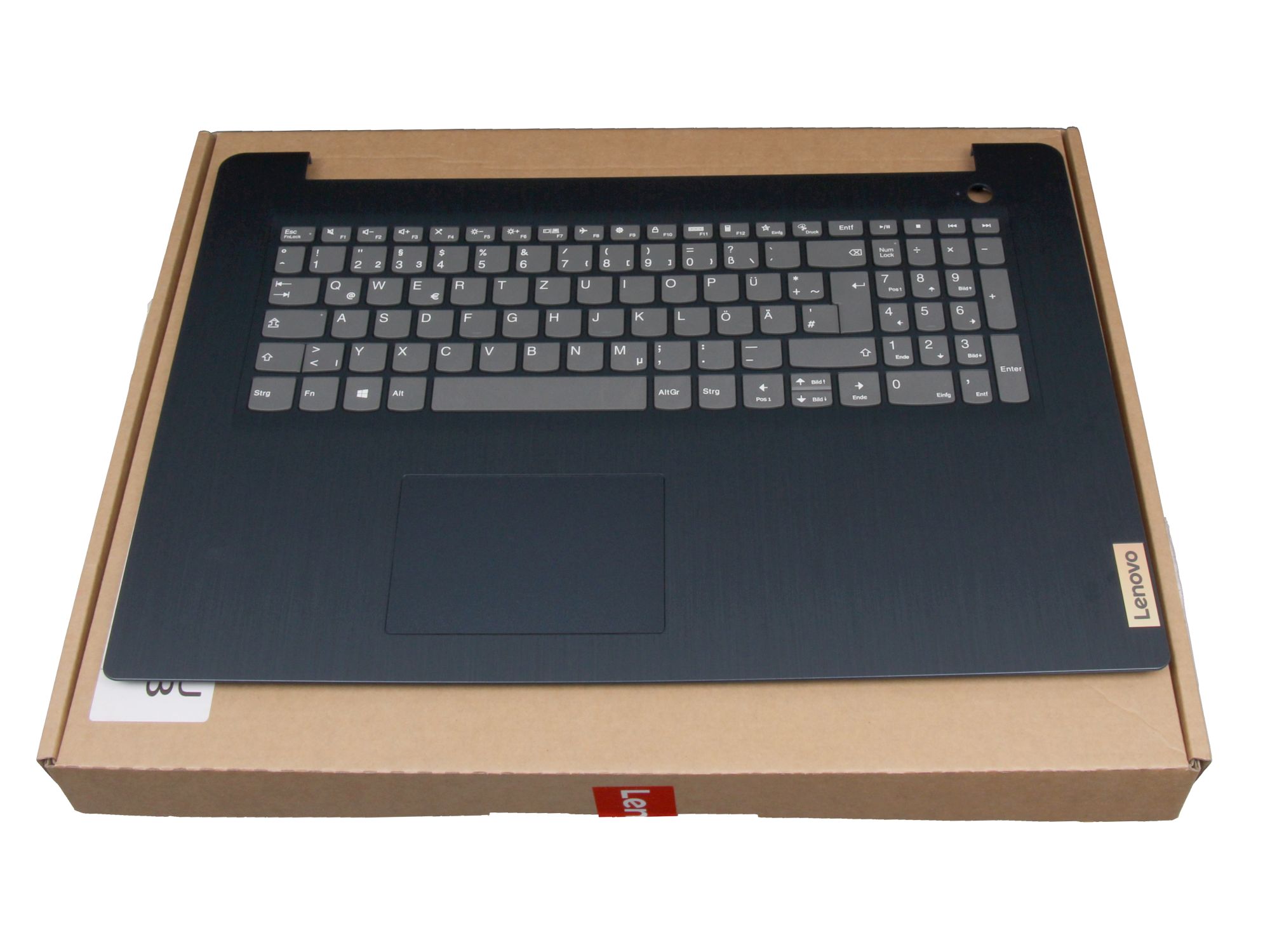 Lenovo PR5S-GR Tastatur inkl. Topcase DE (deutsch) grau/blau
