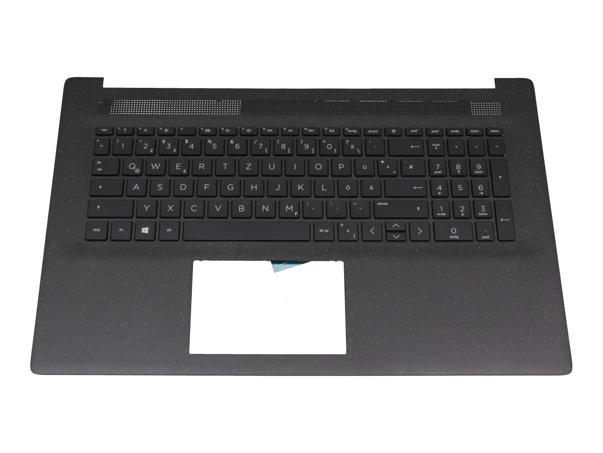 HP M53088-041 Tastatur inkl. Topcase DE (deutsch) schwarz/schwarz