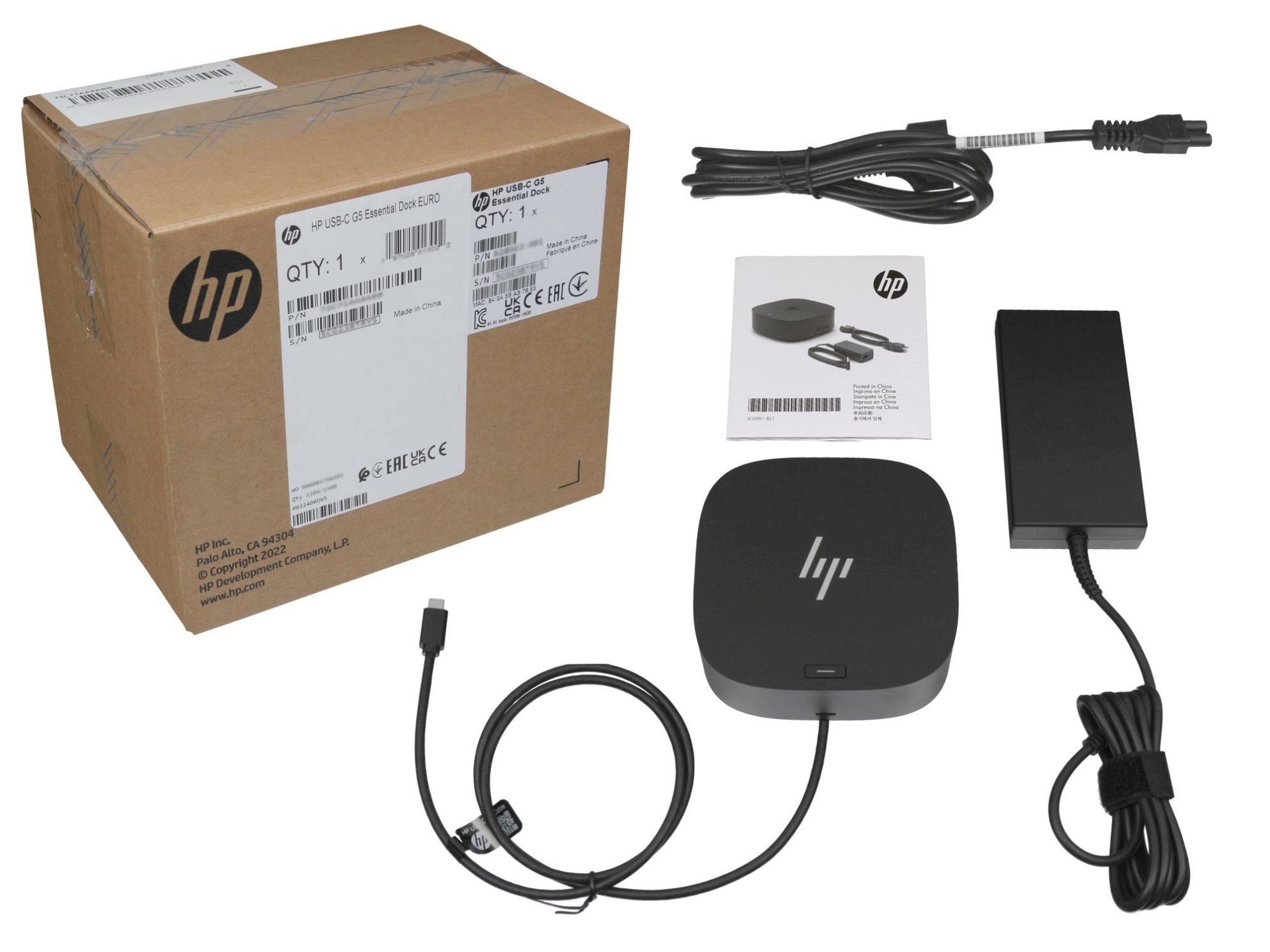 HP L65253-001 HP USB-C G5 Essential Dock inkl. 120W Netzteil