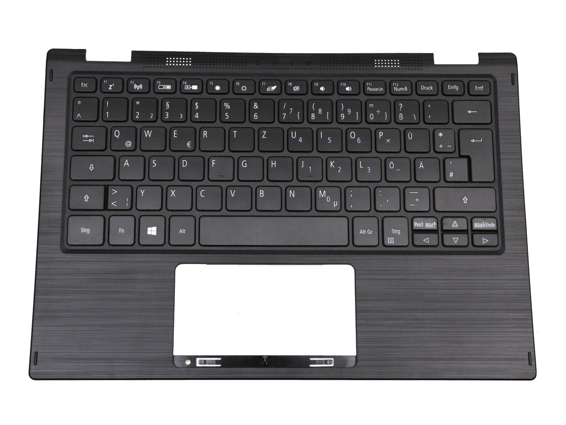 Acer V164166AK1 Tastatur inkl. Topcase DE (deutsch) schwarz/schwarz
