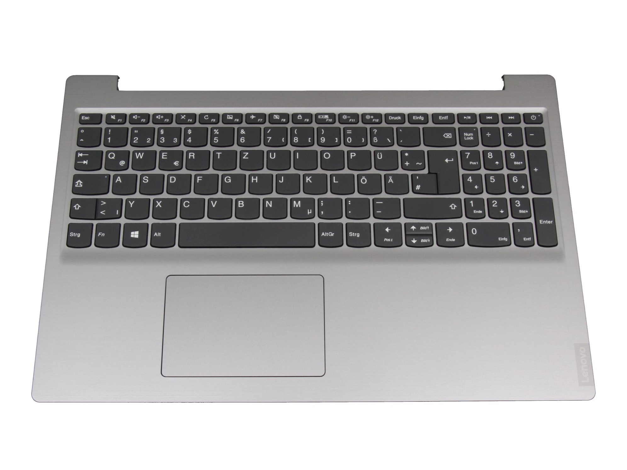 Sunrex V161420AK1-GR Tastatur inkl. Topcase DE (deutsch) grau/silber