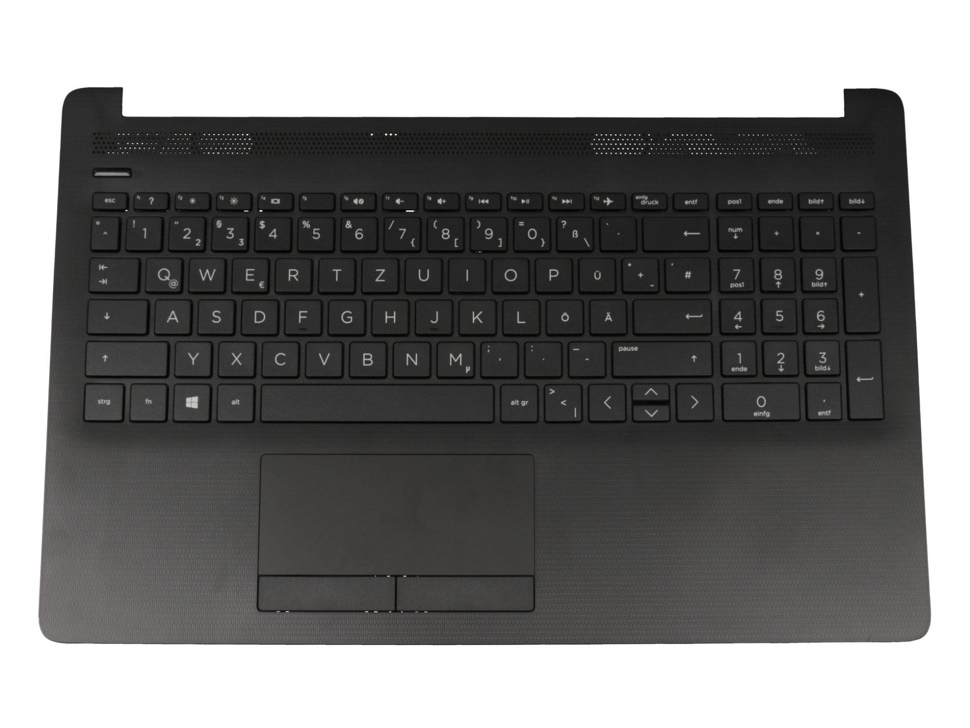 HP L14606-041 Tastatur inkl. Topcase DE (deutsch) schwarz/schwarz (Rautenmuster)