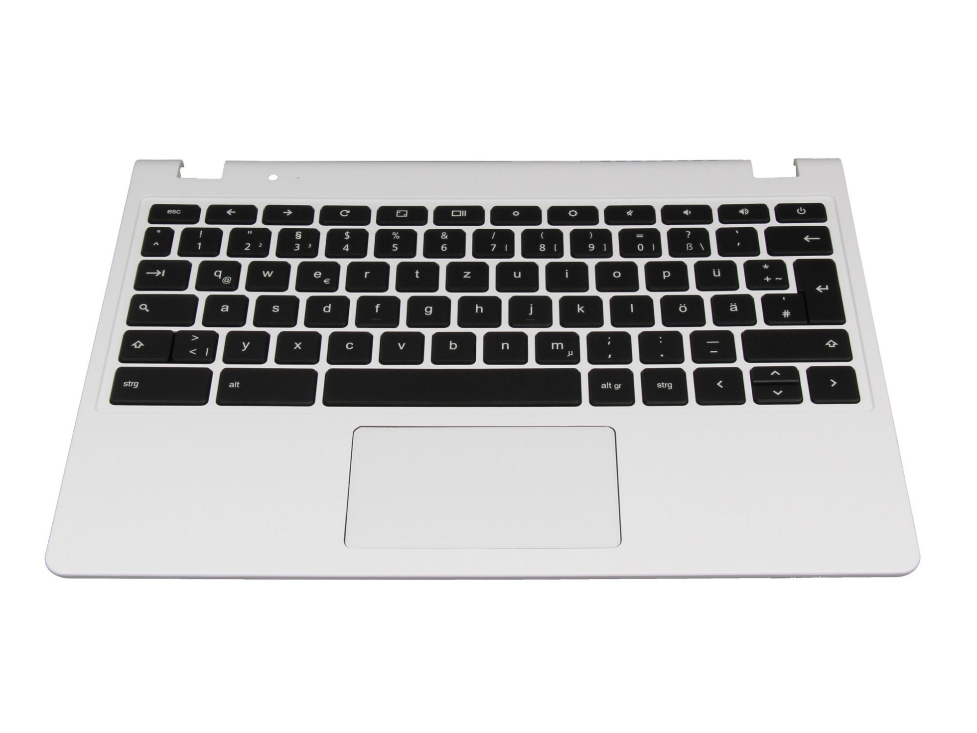 Acer 60.MKEN7.003 Tastatur inkl. Topcase DE (deutsch) schwarz/weiß