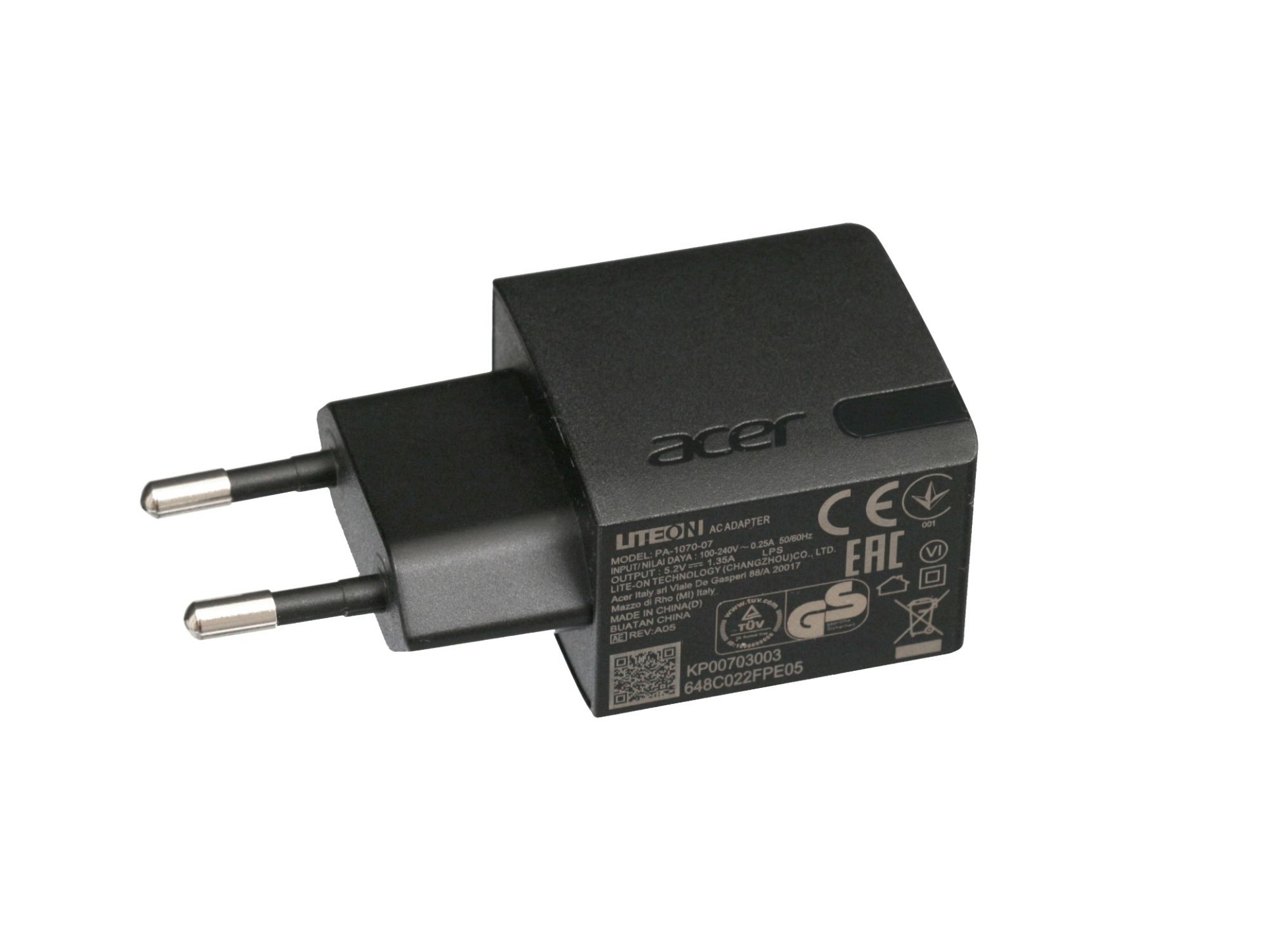 USB Netzteil 7 Watt EU Wallplug für Asus MeMo Pad 7 (ME176CE)