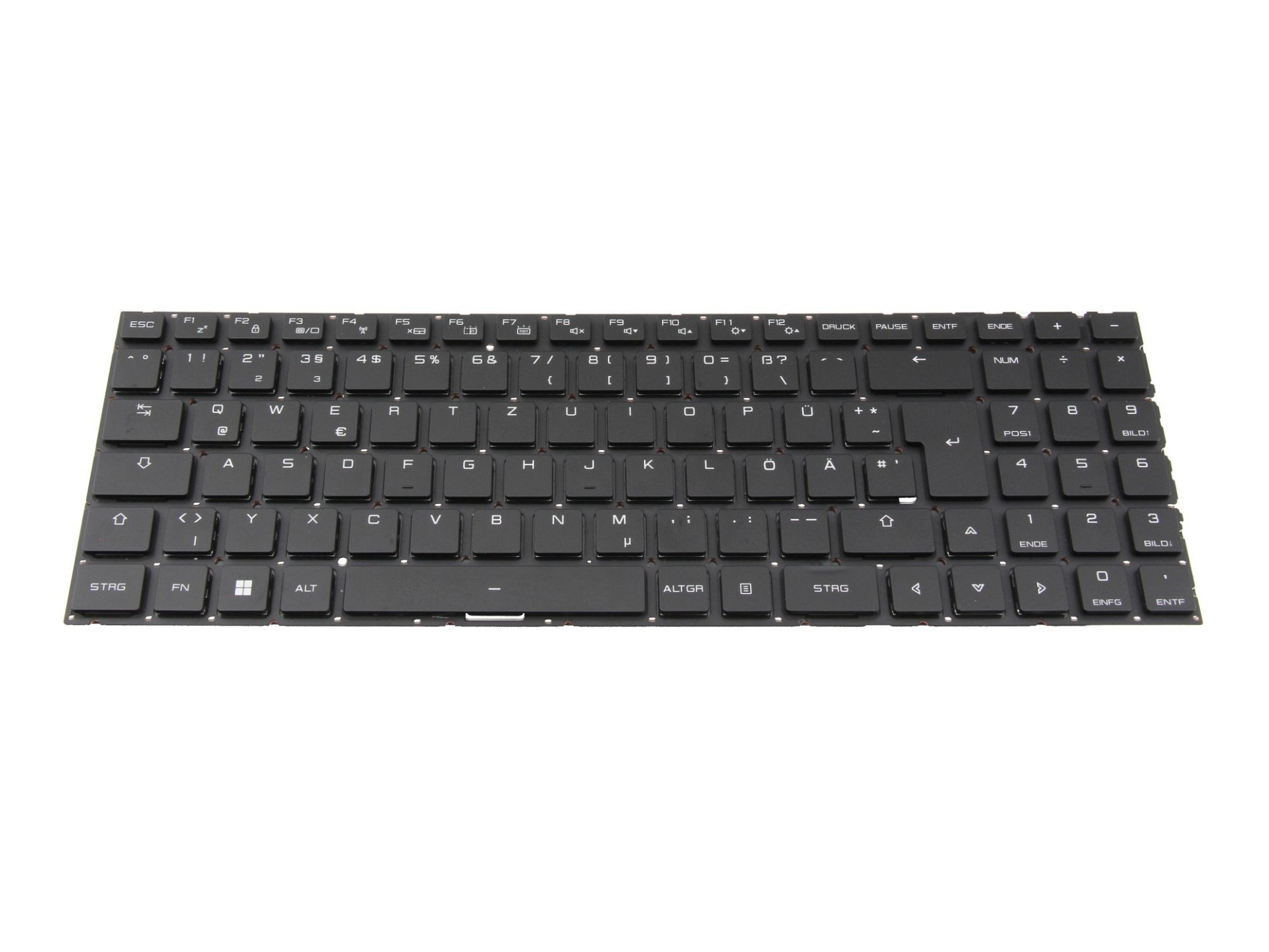 Medion KBAKMCW750 Tastatur inkl. Topcase DE (deutsch) schwarz mit Backlight