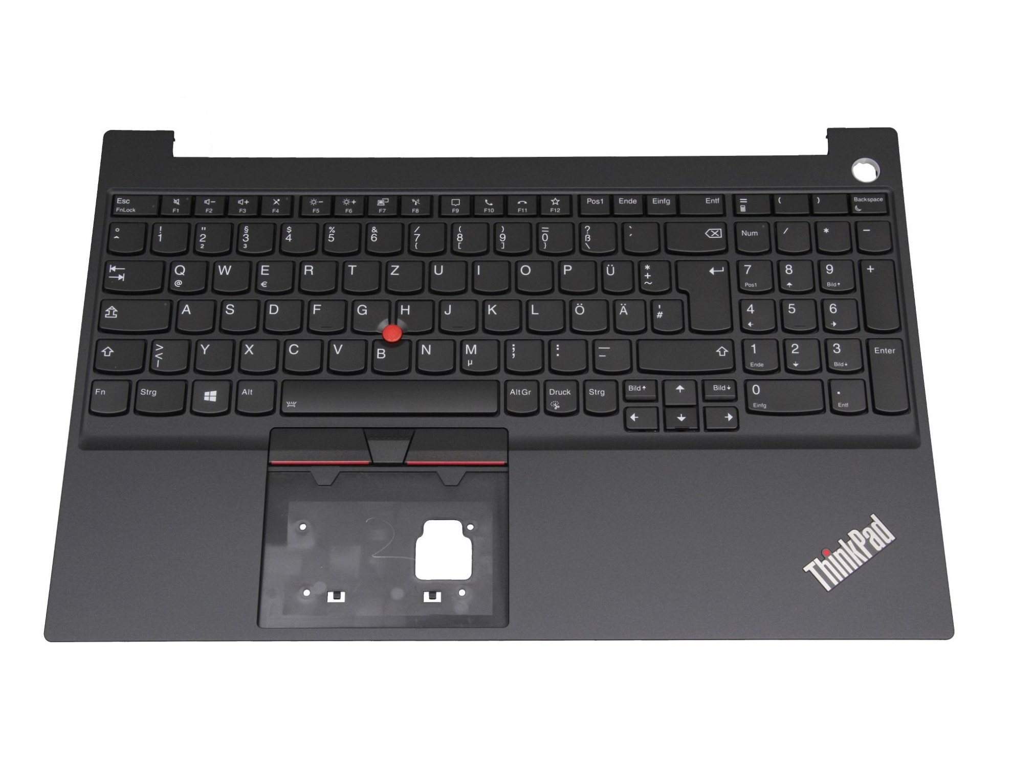 Lenovo SN20W68876 Tastatur inkl. Topcase DE (deutsch) schwarz/schwarz mit Backlight und Mouse-Stick