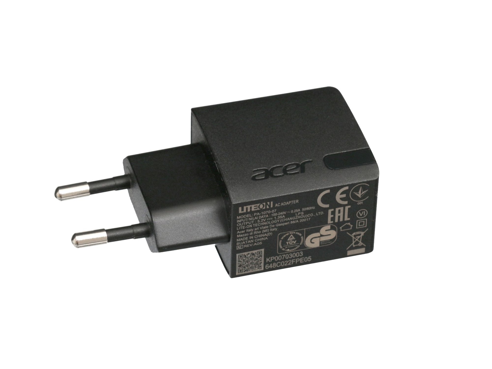 USB Netzteil 7 Watt EU Wallplug für Acer Iconia B1-760HD