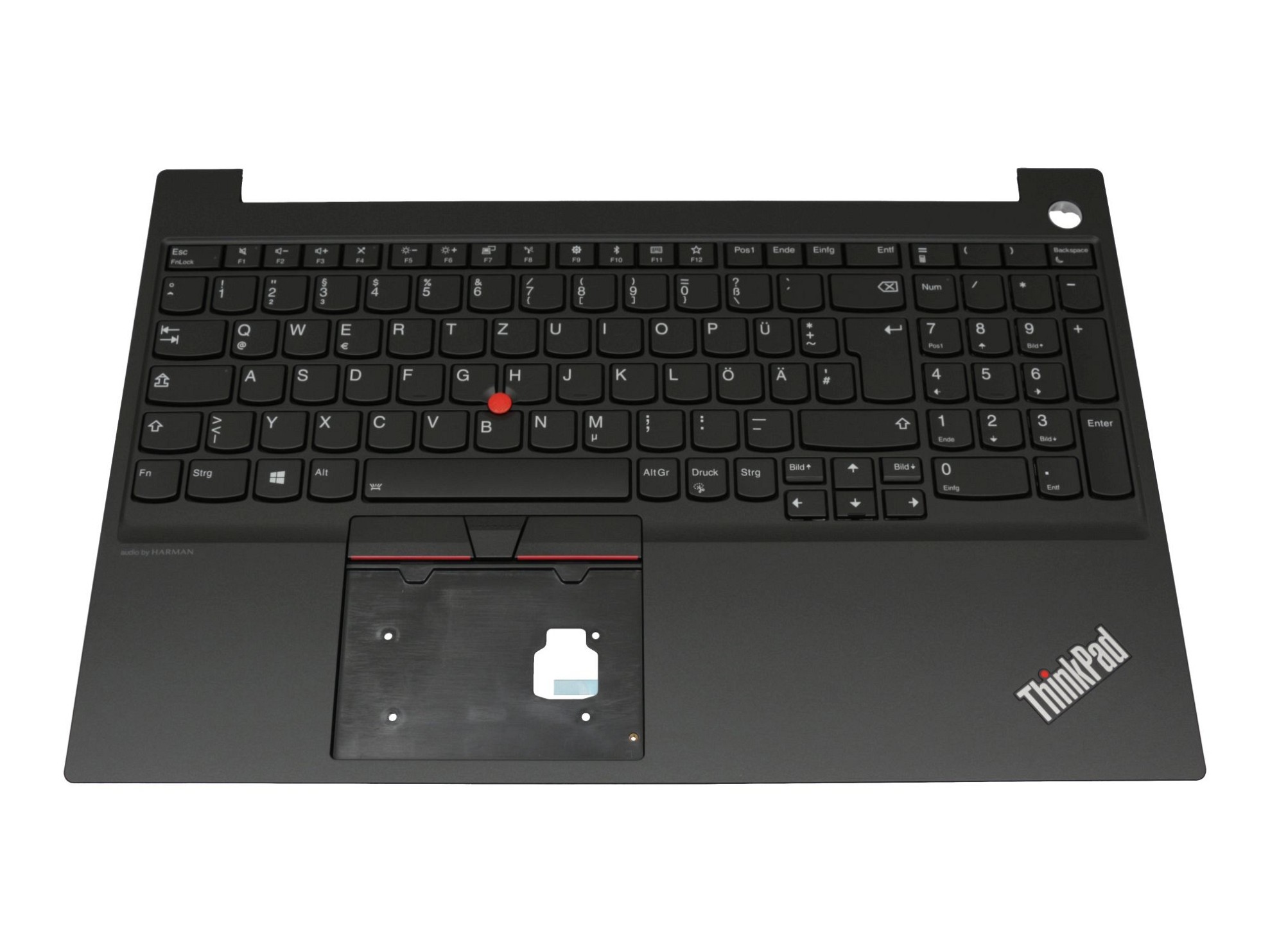 Lenovo AM1D6000A00 Tastatur inkl. Topcase DE (deutsch) schwarz/schwarz mit Backlight und Mouse-Stick