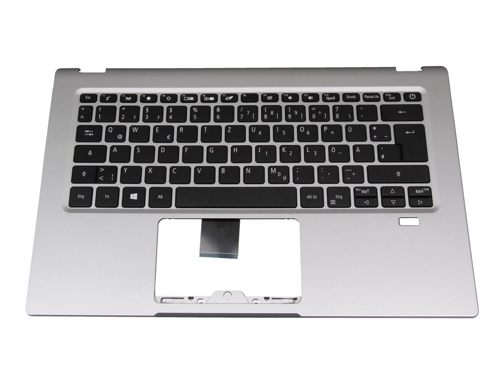 Acer NC210110TC Tastatur inkl. Topcase DE (deutsch) schwarz/silber