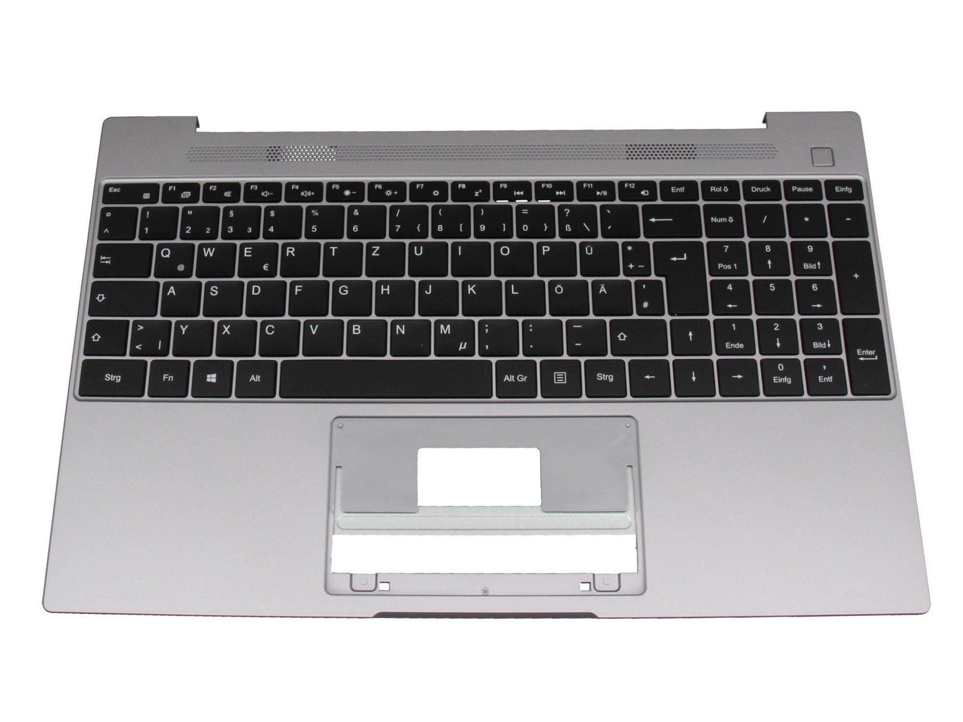 Medion 40077335 Tastatur inkl. Topcase DE (deutsch) schwarz/grau