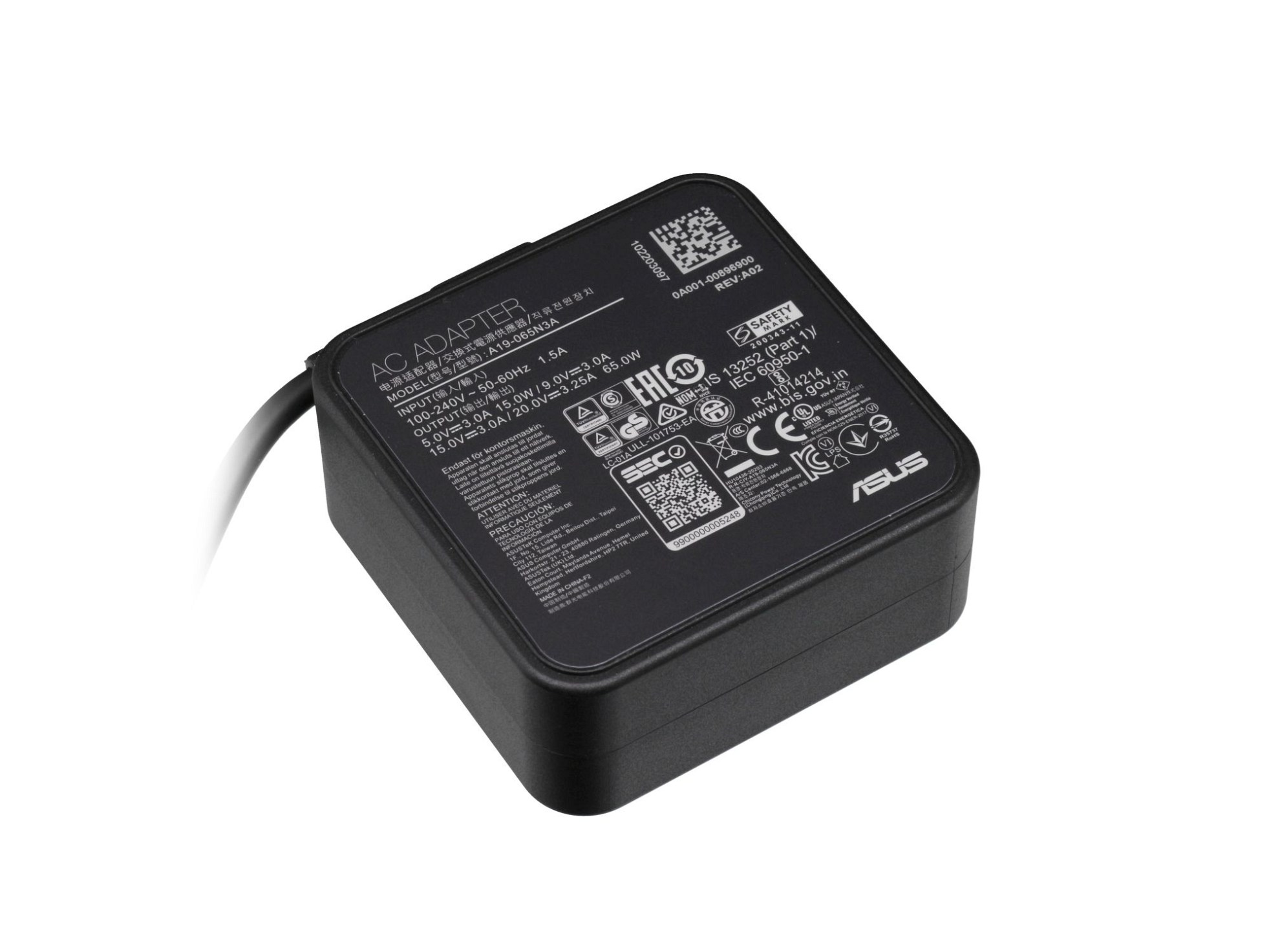 Asus 0A001-00449500 USB-C Netzteil 65,0 Watt