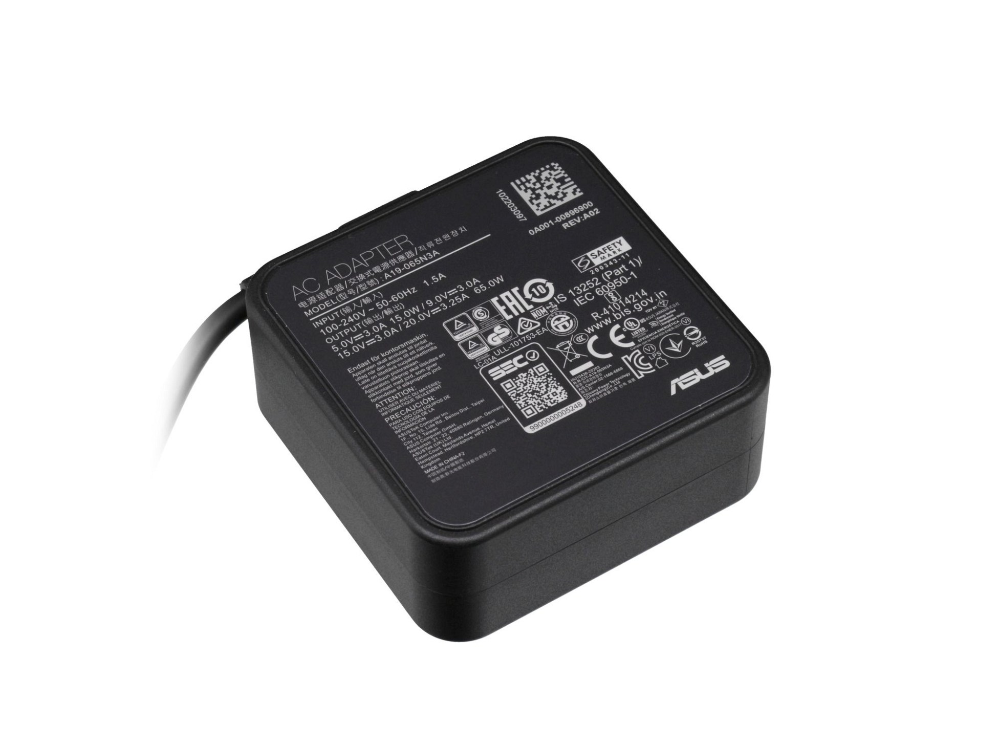 USB-C Netzteil 65,0 Watt für Asus ZenBook 13 UX325SA