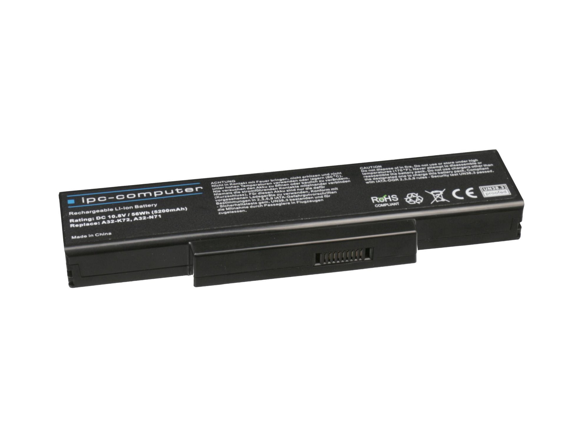 IPC-Computer Batterie 56Wh Nouveau compatible pour Asus N71JQ