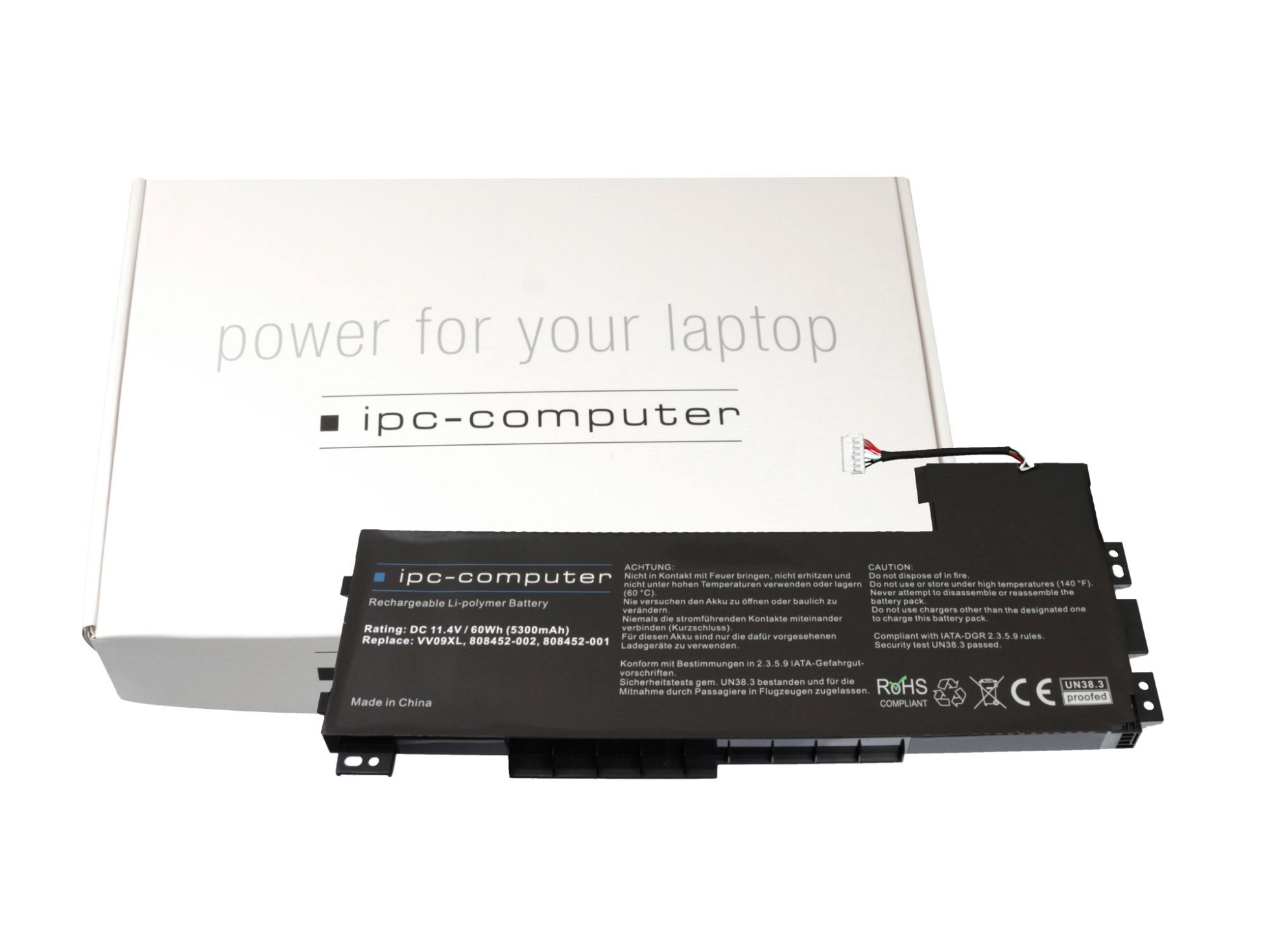 IPC-Computer Batterie 52Wh Nouveau compatible pour HP ZBook 15 G4