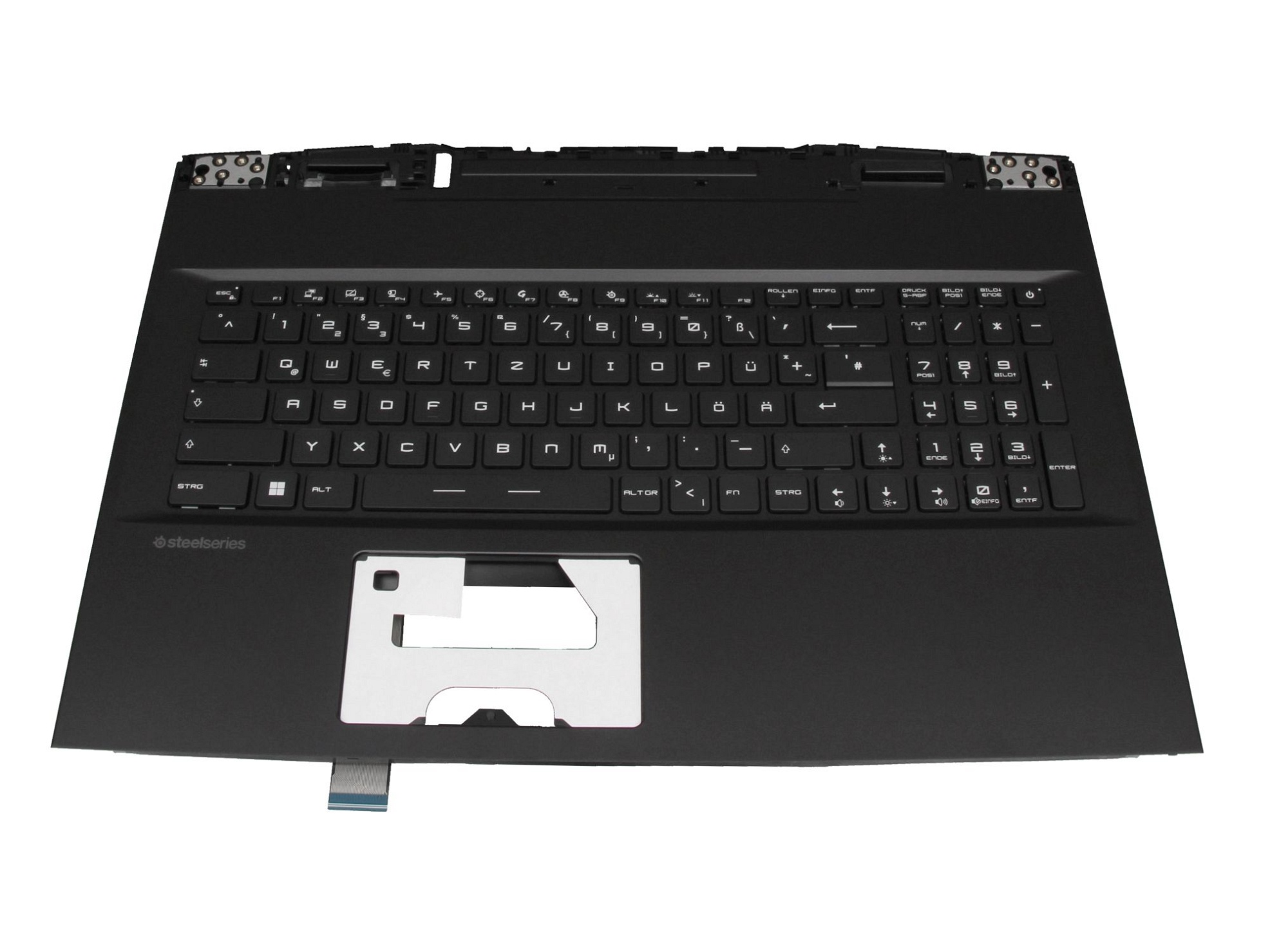 MSI GP76 Leopard 11UH/11UG/11UE (MS-17K3) original Tastatur inkl. Topcase DE (deutsch) schwarz/schwarz