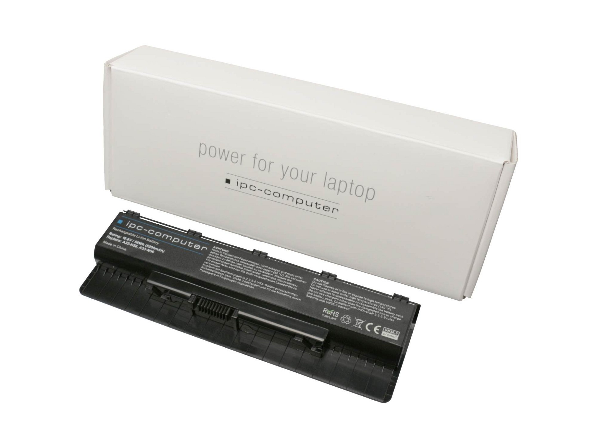 IPC-Computer Batterie 56Wh Nouveau compatible pour Asus N76VZ