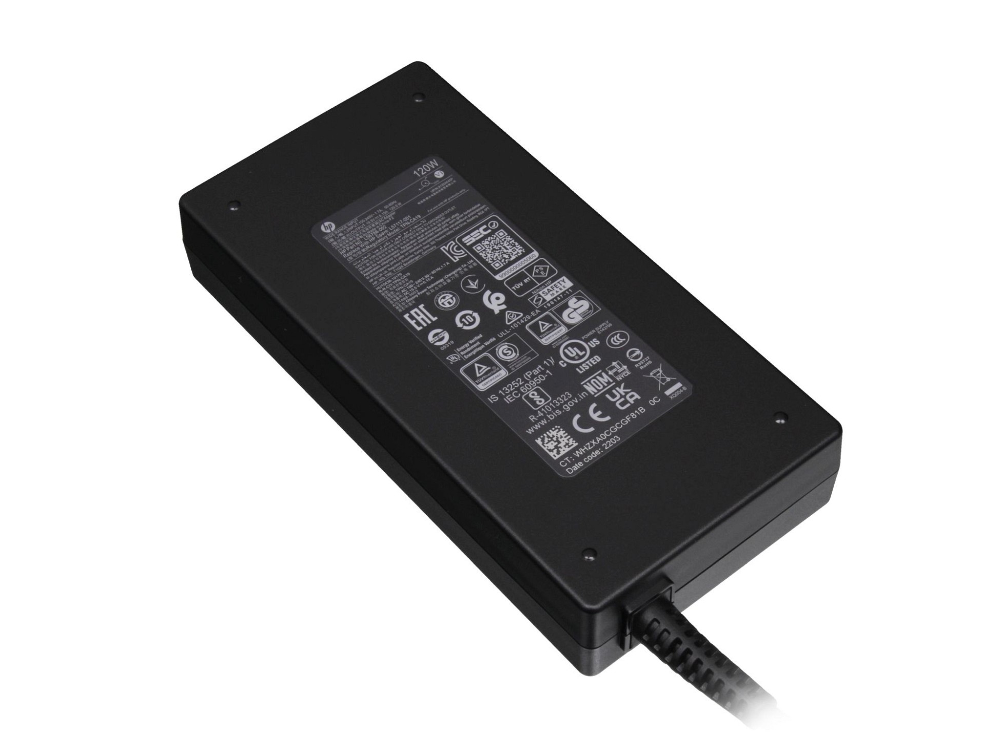 HP Pavilion dv7-4000 original chargeur 120 watts mince