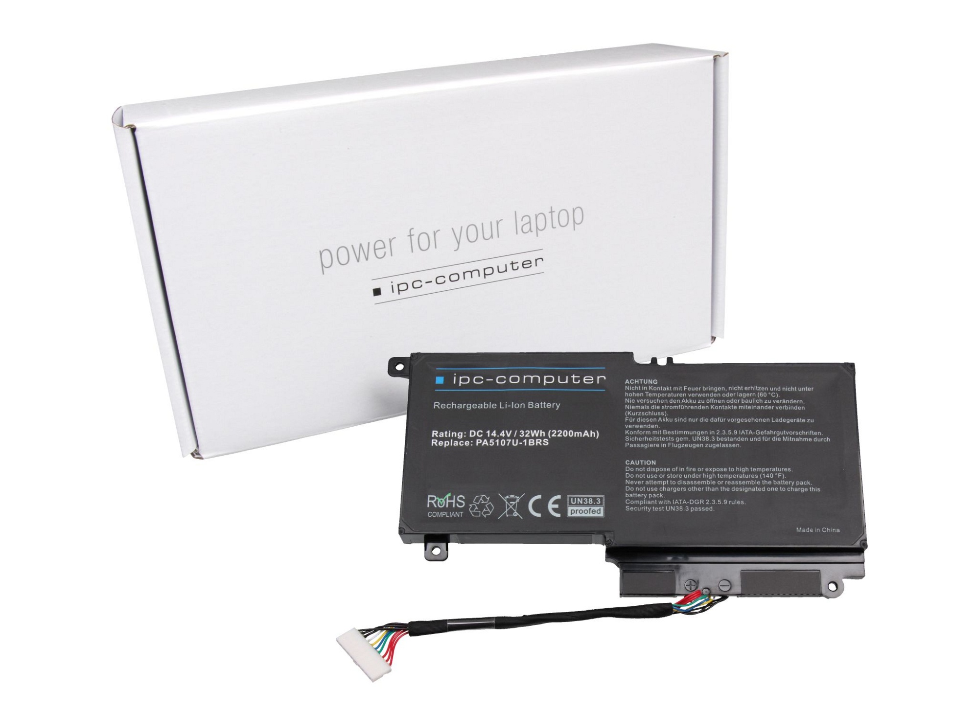 IPC-Computer Batterie compatible avec Toshiba P000573230 avec 32Wh